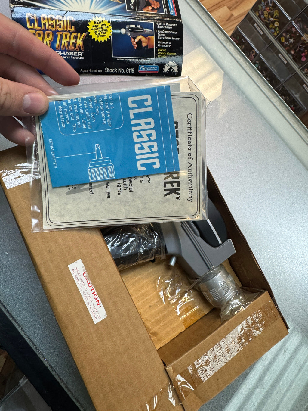 Classic Phaser (Vintage Star Trek, Playmates) NEW OPEN BOX product image 13, provided for visual reference and product