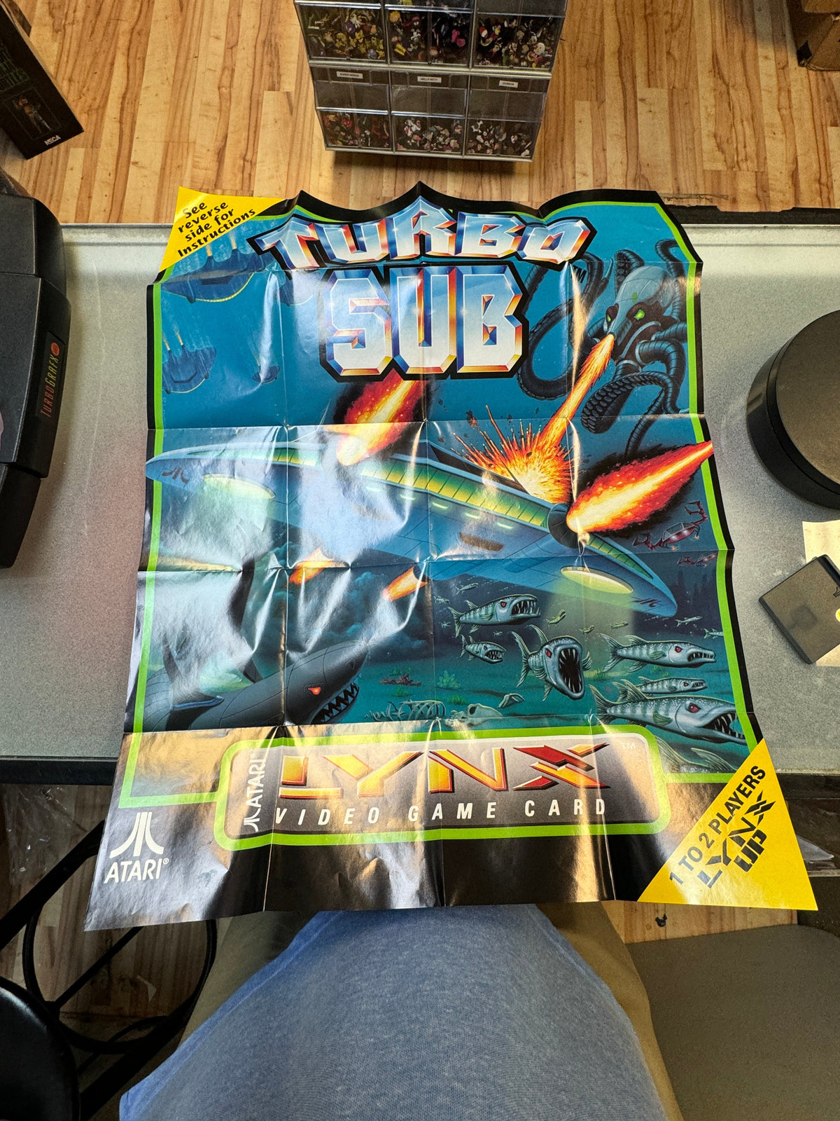 Turbo Sub with Poster (Atari LYNX, Vintage Games) product image 2, provided for visual reference and product detail review