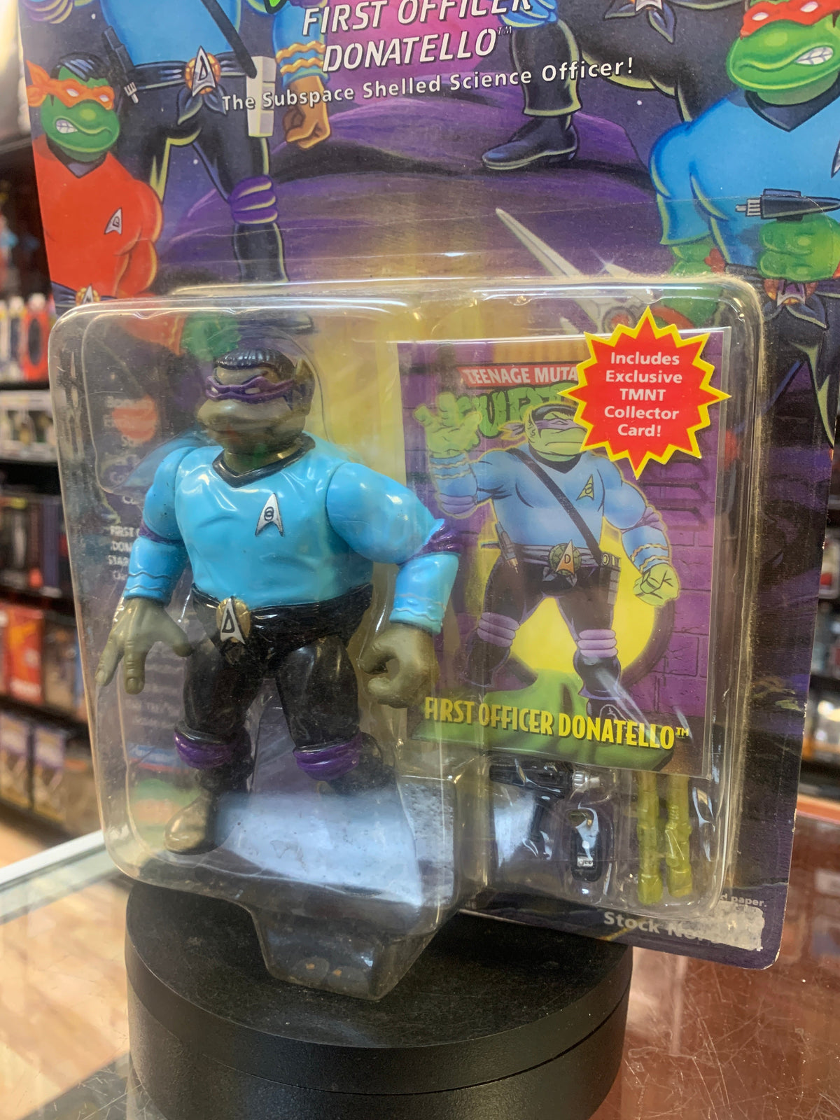 First Officer Donatello 9660 (Vintage TMNT Ninja Turtles, Playmates) SEALED product image 3, provided for visual reference