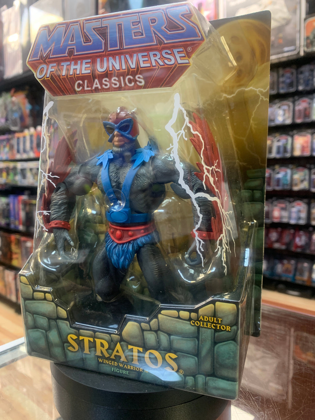 Stratos Winged Warrior 9662 (MOTU Classics, Mattel) SEALED product image 4, provided for visual reference and product detail