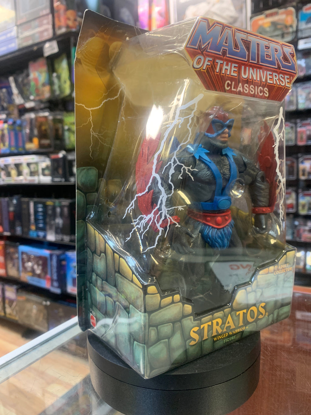 Stratos Winged Warrior 9662 (MOTU Classics, Mattel) SEALED product image 5, provided for visual reference and product detail