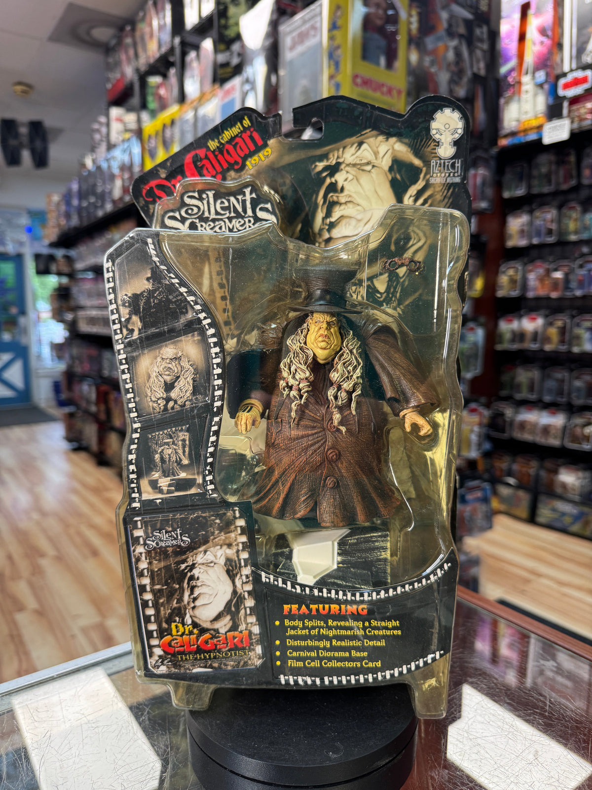 Cabinet of Dr Caligary (Silent Screamers, Aztech Toyz) SEALED product image 1, provided for visual reference and product