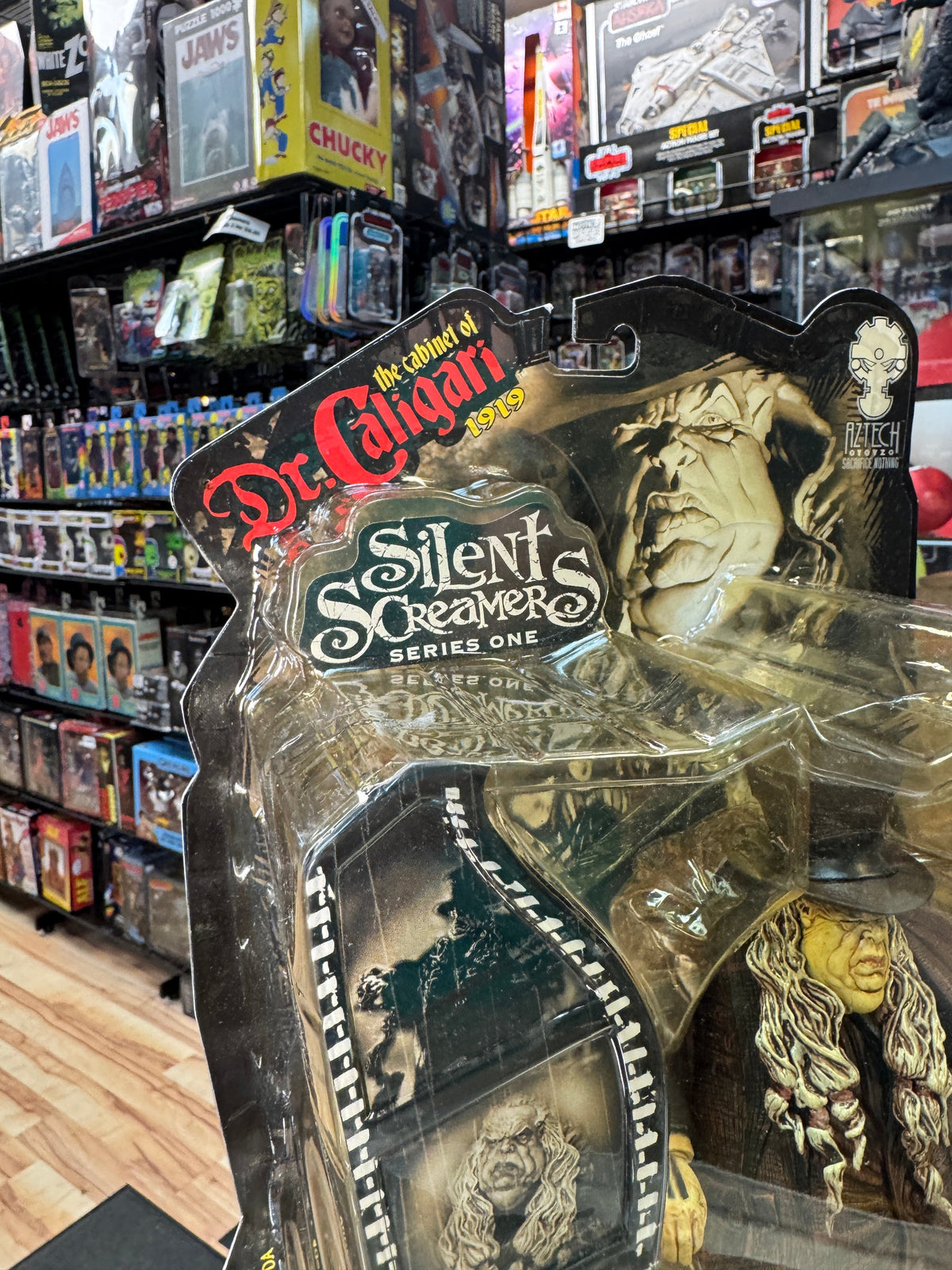 Cabinet of Dr Caligary (Silent Screamers, Aztech Toyz) SEALED product image 9, provided for visual reference and product