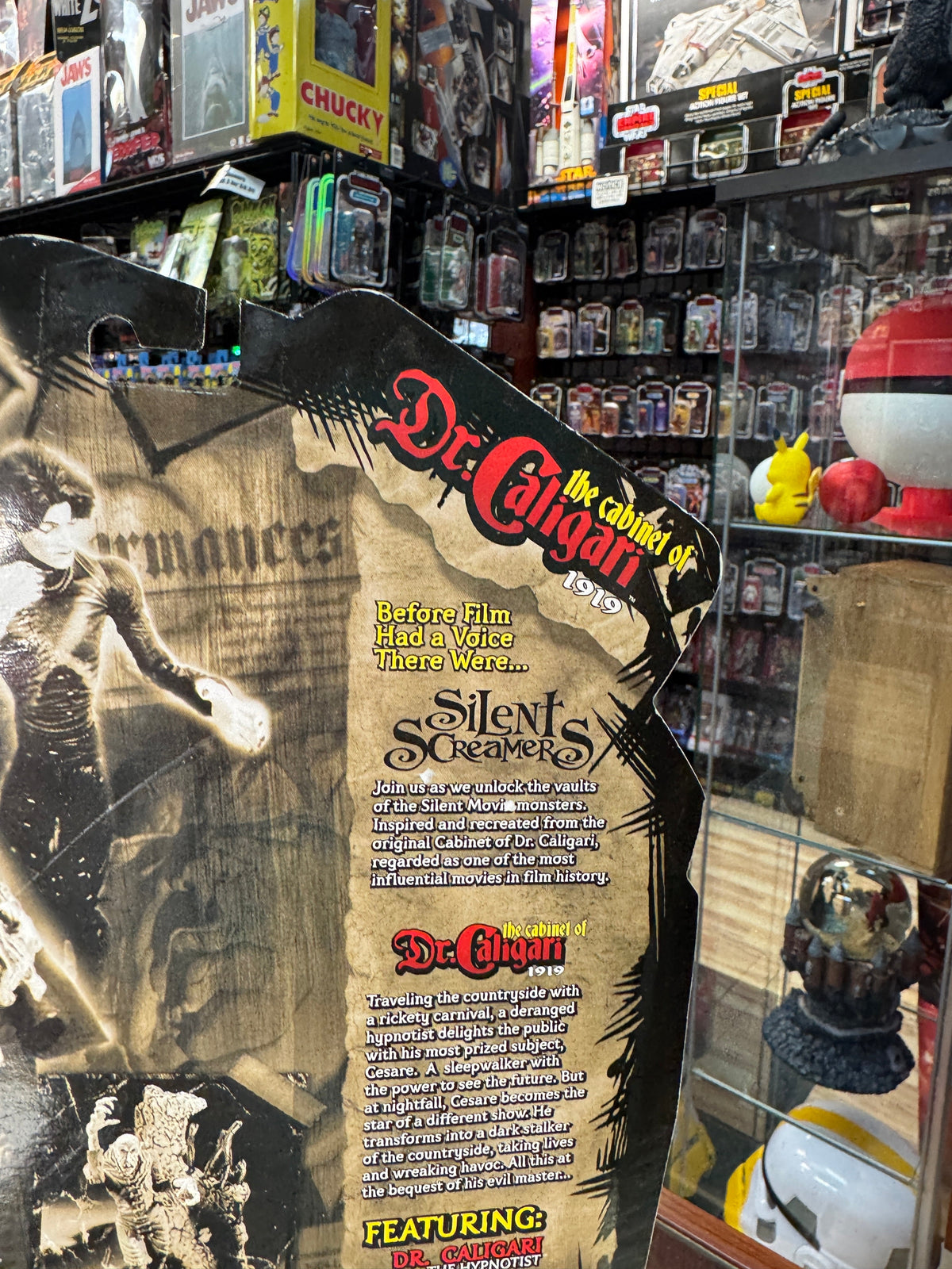 Cabinet of Dr Caligary (Silent Screamers, Aztech Toyz) SEALED product image 4, provided for visual reference and product
