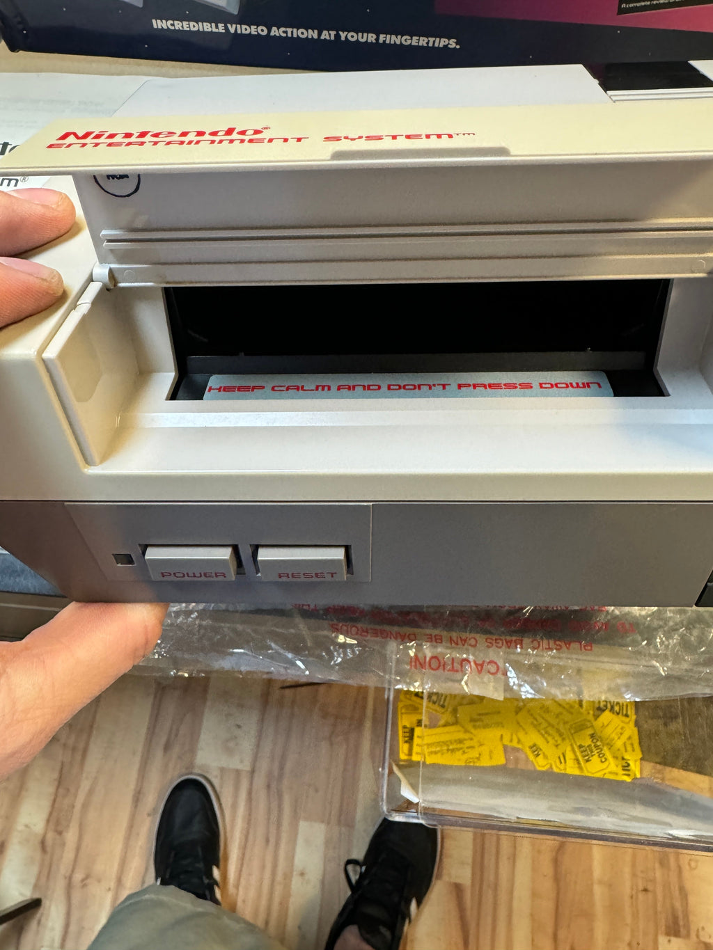 NES Control Deck Complete with Box & Inserts (Nintendo) ** Blinking Light Win Mod ** product image 10, provided for visual