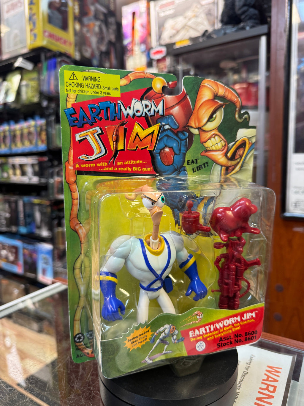 Defender of Earth Earthworm Jim (Playmates, Vintage Earthword Jim) SEALED product image 14, provided for visual reference
