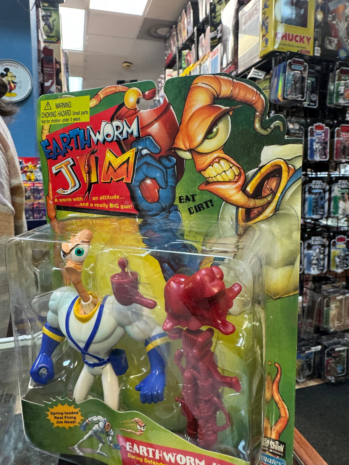 Defender of Earth Earthworm Jim (Playmates, Vintage Earthword Jim) SEALED product image 13, provided for visual reference