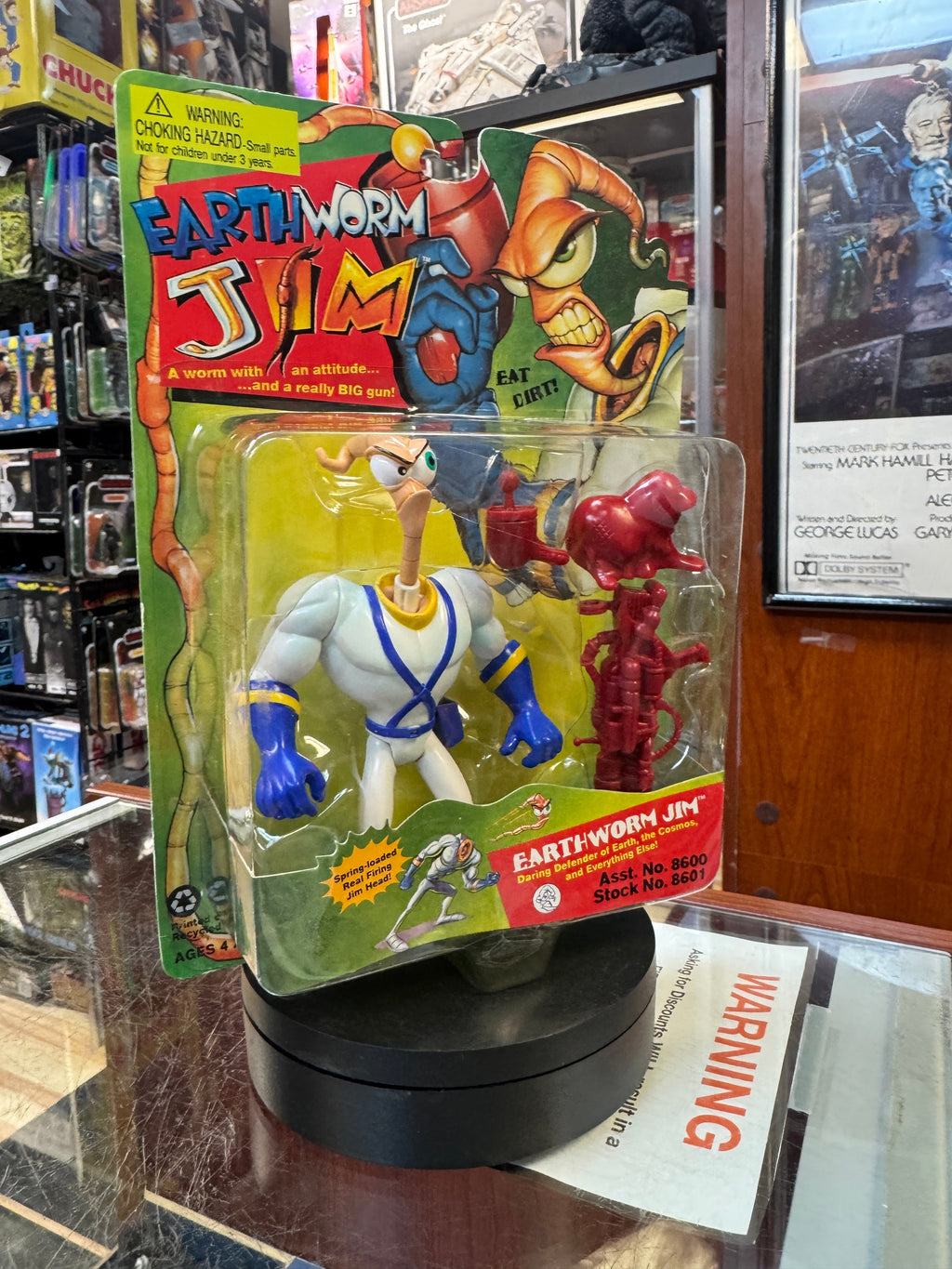 Defender of Earth Earthworm Jim (Playmates, Vintage Earthword Jim) SEALED product image 11, provided for visual reference