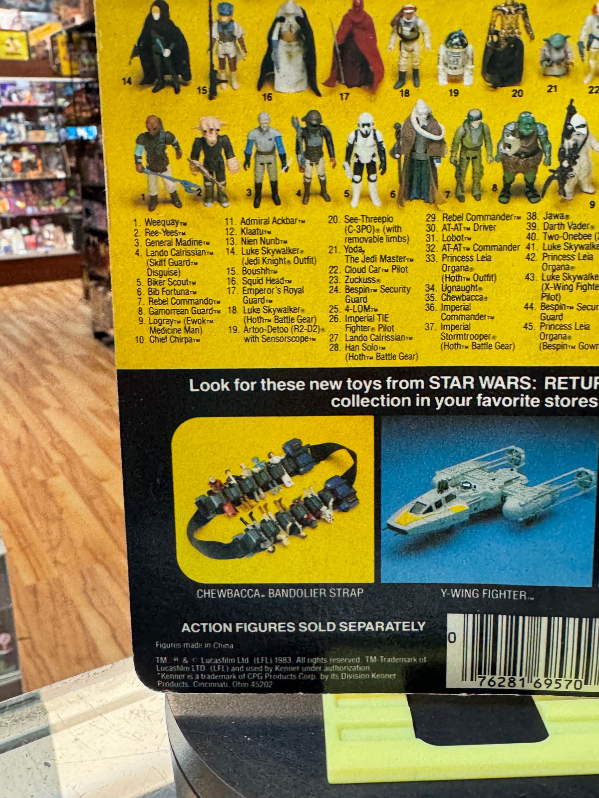 Lando Calrissian with Teeth ROTJ 9795 (Vintage Star Wars, Kenner) **SEALED** product image 8, provided for visual reference