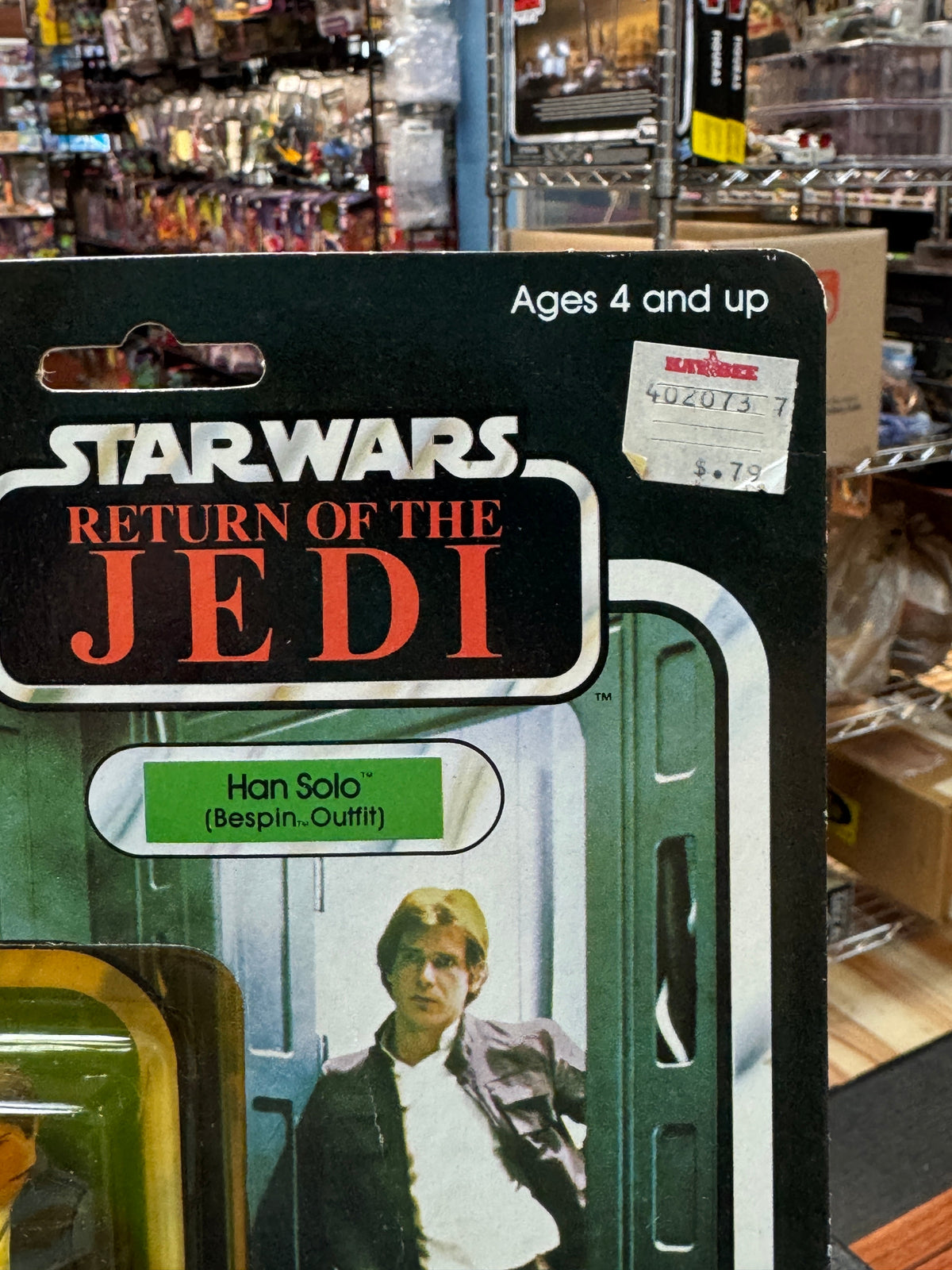 Bespin Han Solo ROTJ 9796 (Vintage Star Wars, Kenner) **SEALED** product image 3, provided for visual reference and product