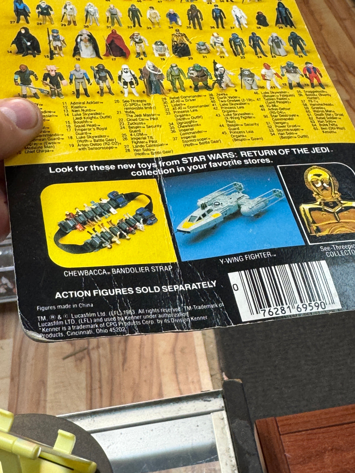 Bespin Han Solo ROTJ 9796 (Vintage Star Wars, Kenner) **SEALED** product image 15, provided for visual reference and product