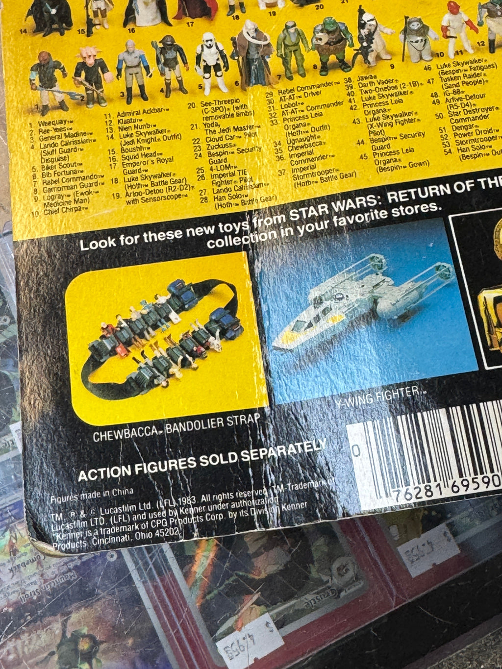 Bespin Han Solo ROTJ 9796 (Vintage Star Wars, Kenner) **SEALED** product image 16, provided for visual reference and product