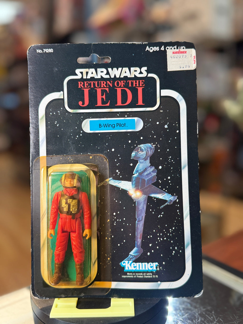 B Wing Pilot ROTJ 9799 (Vintage Star Wars, Kenner) **SEALED** product image 1, provided for visual reference and product