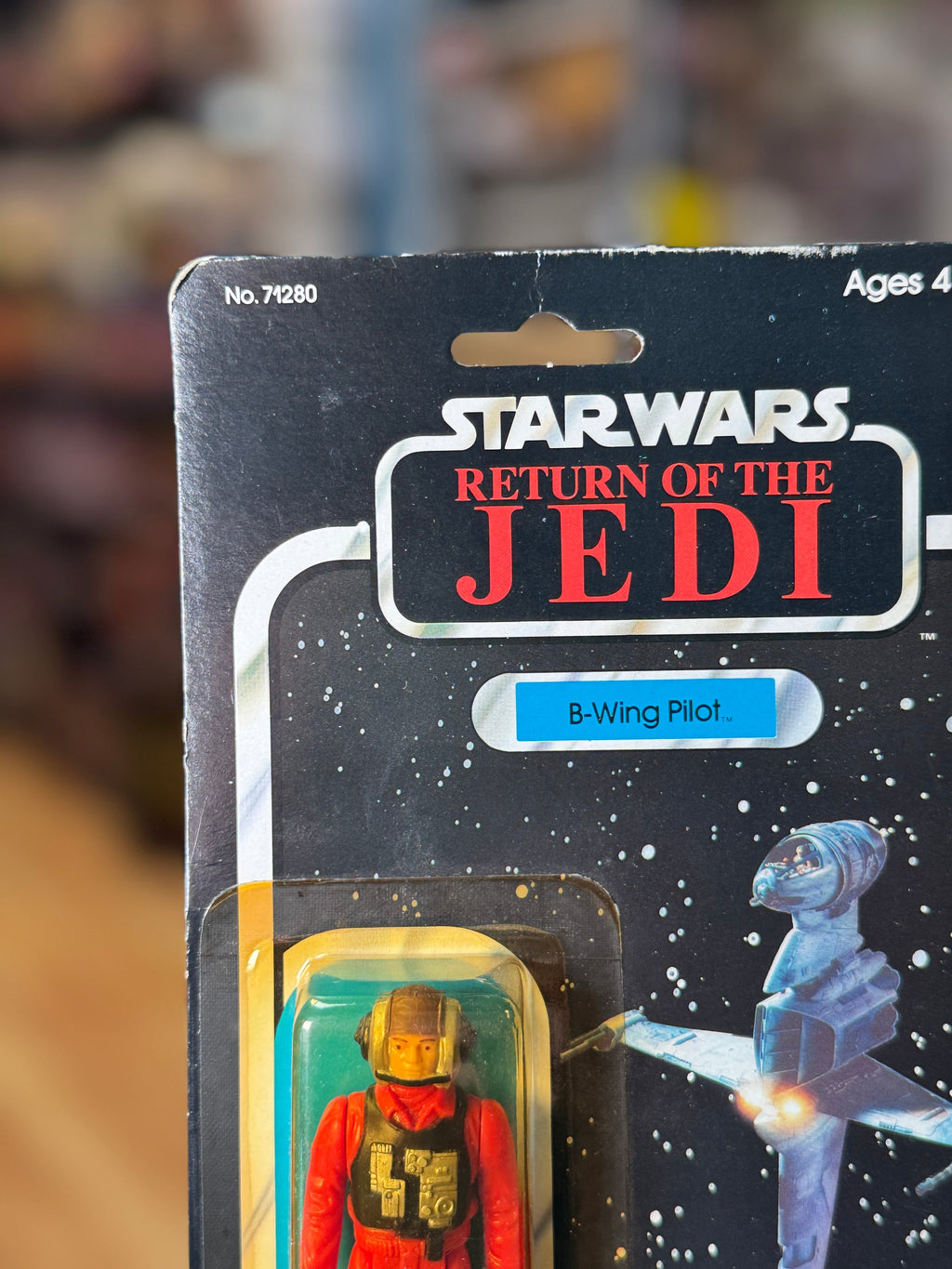 B Wing Pilot ROTJ 9799 (Vintage Star Wars, Kenner) **SEALED** product image 2, provided for visual reference and product