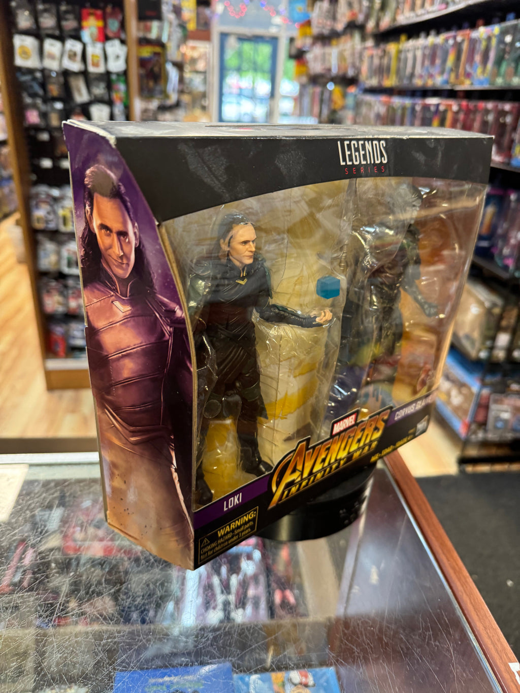 Loki & Corvious Glaive 2 Pack Infinity War (Marvel Legends, Hasbro) *SEALED* product image 5, provided for visual reference