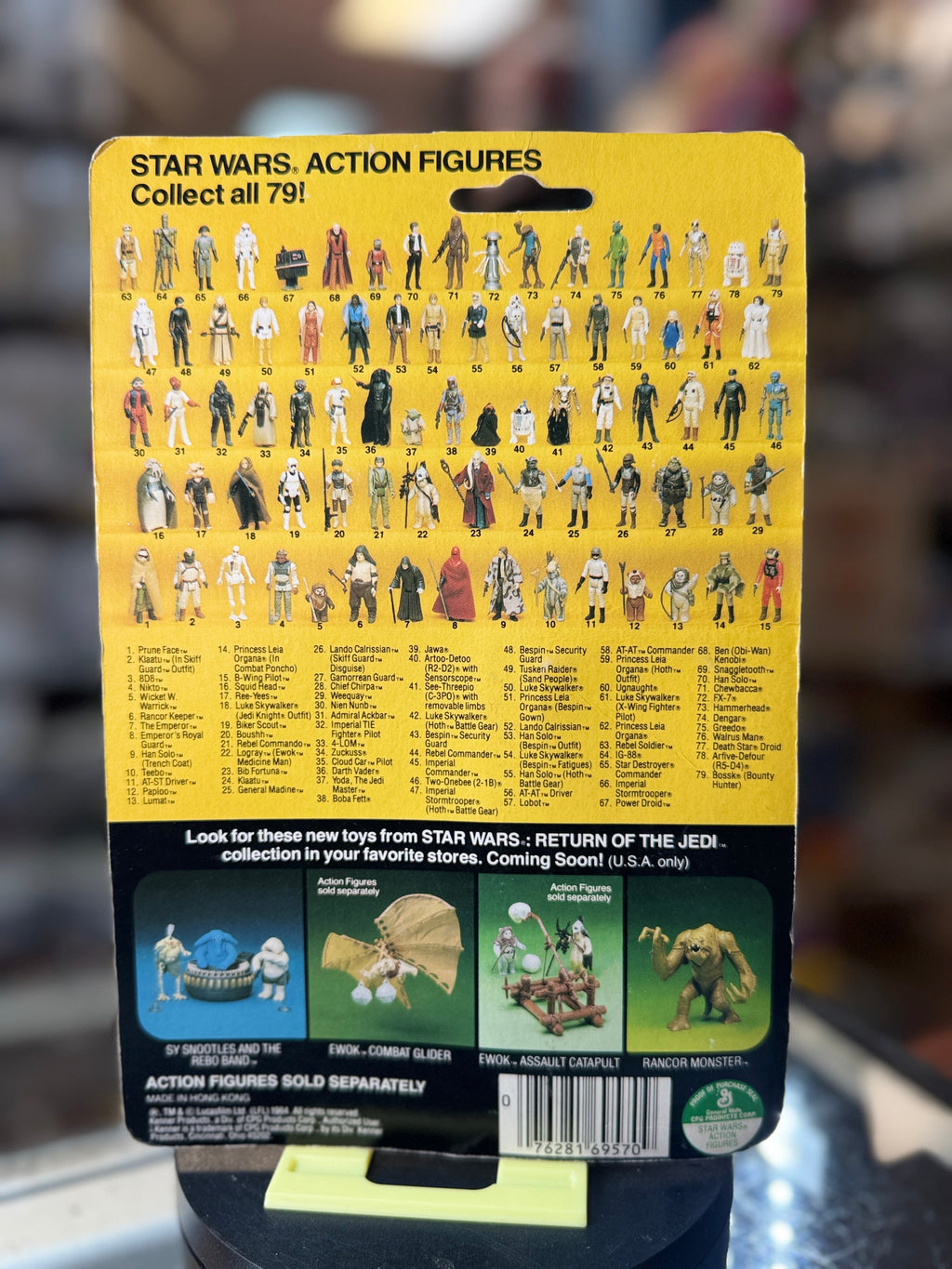 B Wing Pilot ROTJ 9799 (Vintage Star Wars, Kenner) **SEALED** product image 6, provided for visual reference and product