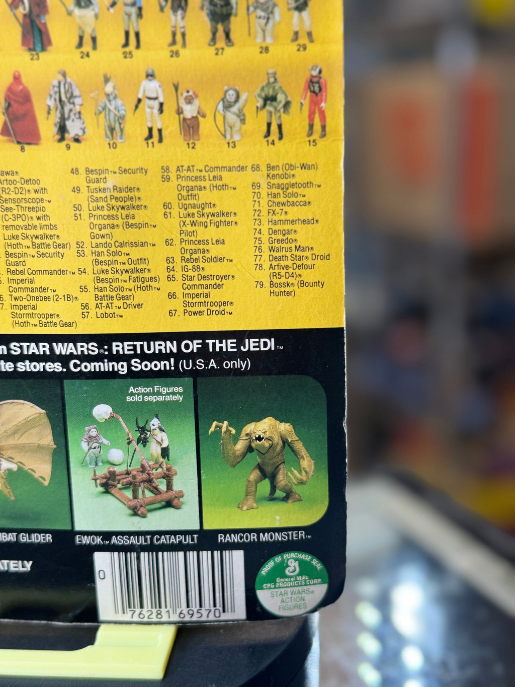 B Wing Pilot ROTJ 9799 (Vintage Star Wars, Kenner) **SEALED** product image 9, provided for visual reference and product