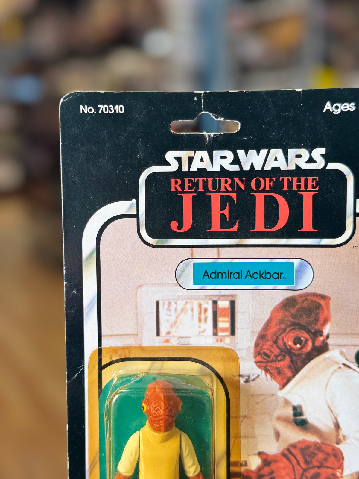 Admiral Ackbar ROTJ 9800 (Vintage Star Wars, Kenner) **SEALED** product image 2, provided for visual reference and product