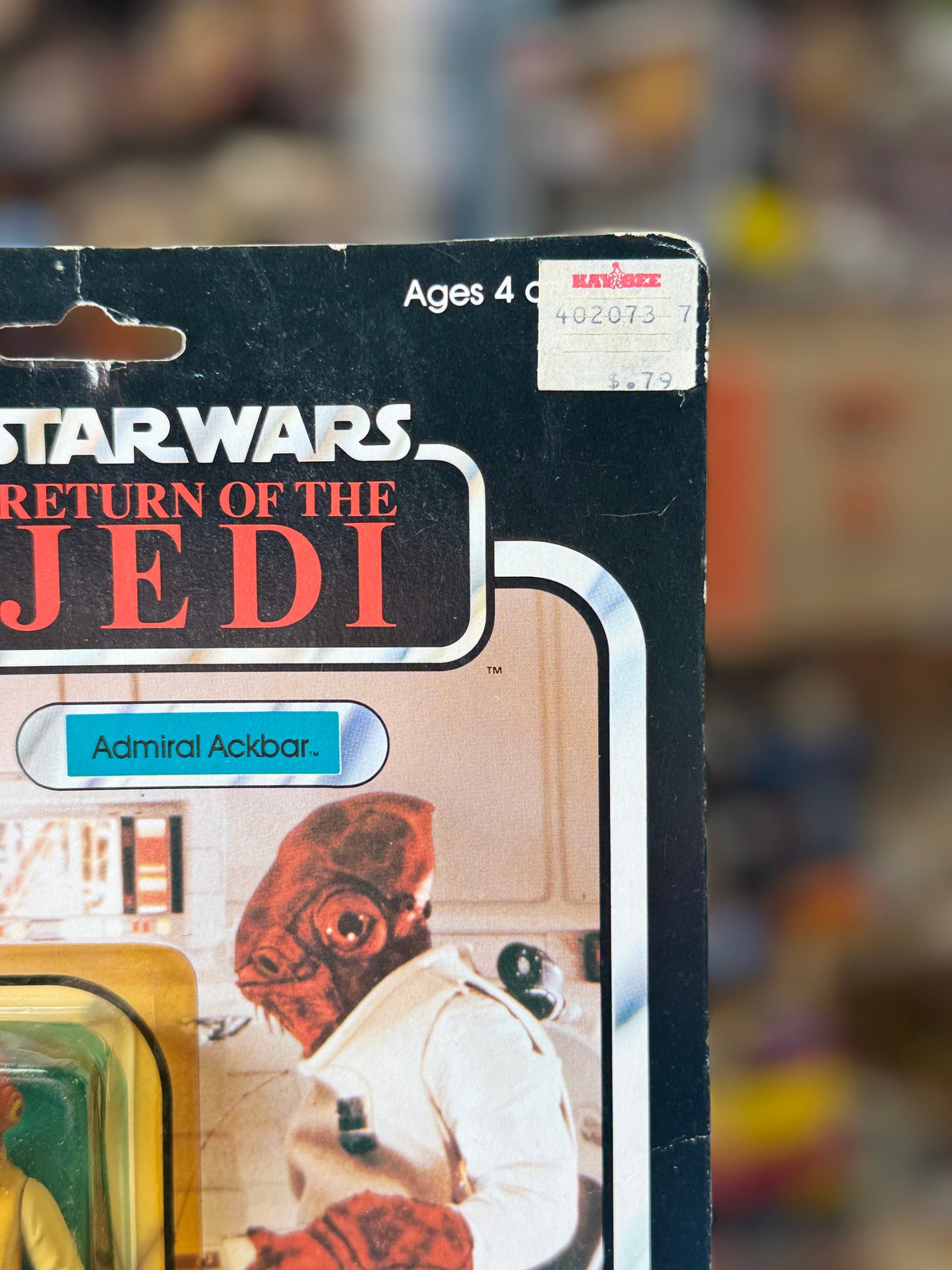 Admiral Ackbar ROTJ 9800 (Vintage Star Wars, Kenner) **SEALED** product image 3, provided for visual reference and product