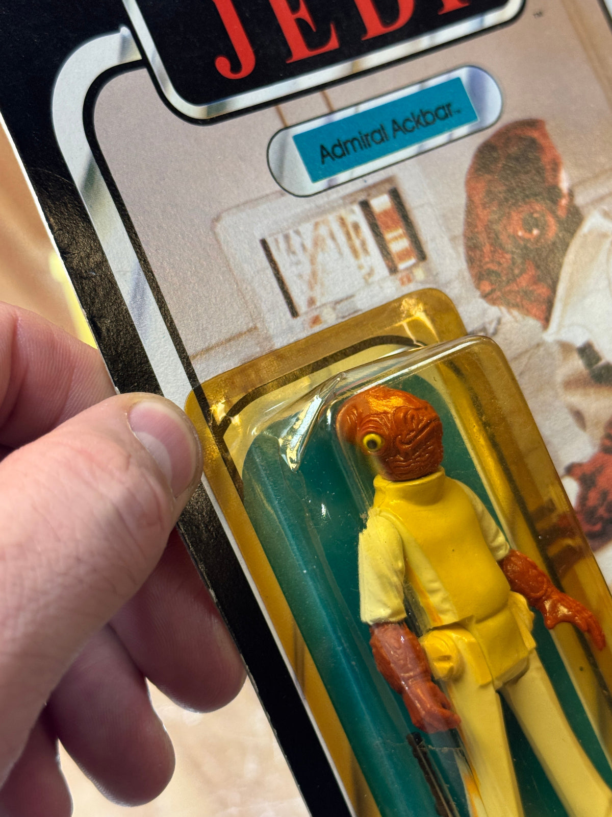 Admiral Ackbar ROTJ 9800 (Vintage Star Wars, Kenner) **SEALED** product image 10, provided for visual reference and product