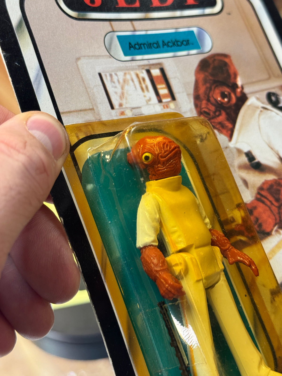 Admiral Ackbar ROTJ 9800 (Vintage Star Wars, Kenner) **SEALED** product image 14, provided for visual reference and product