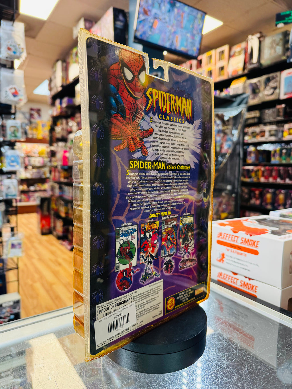 Black Suit Spider-Man (Vintage Marvel Legends, Toybiz) *SEALED* product image 3, provided for visual reference and product