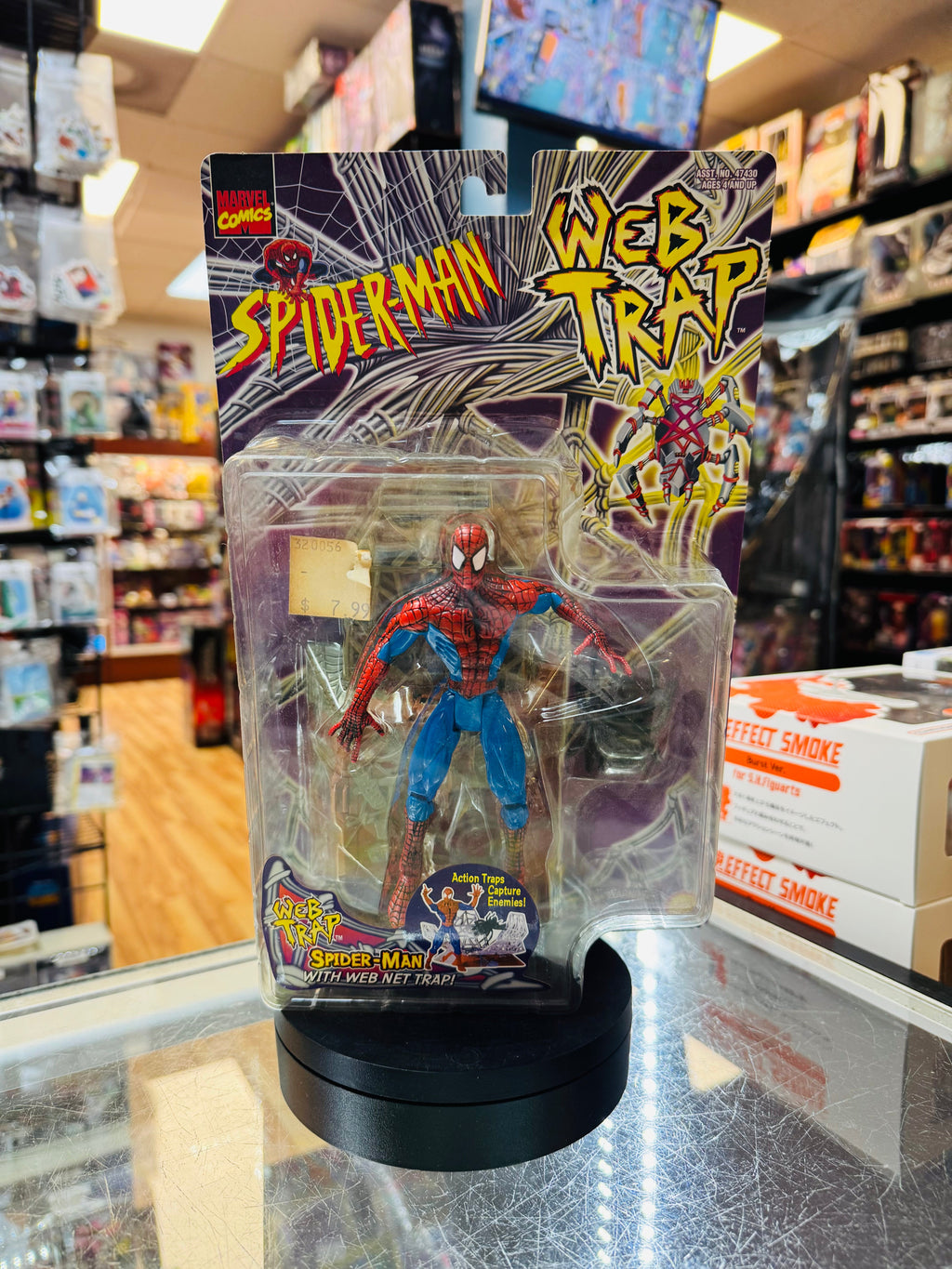 Web Trap Spider-Man (Vintage Marvel, Toybiz) *SEALED* product image 1, provided for visual reference and product detail