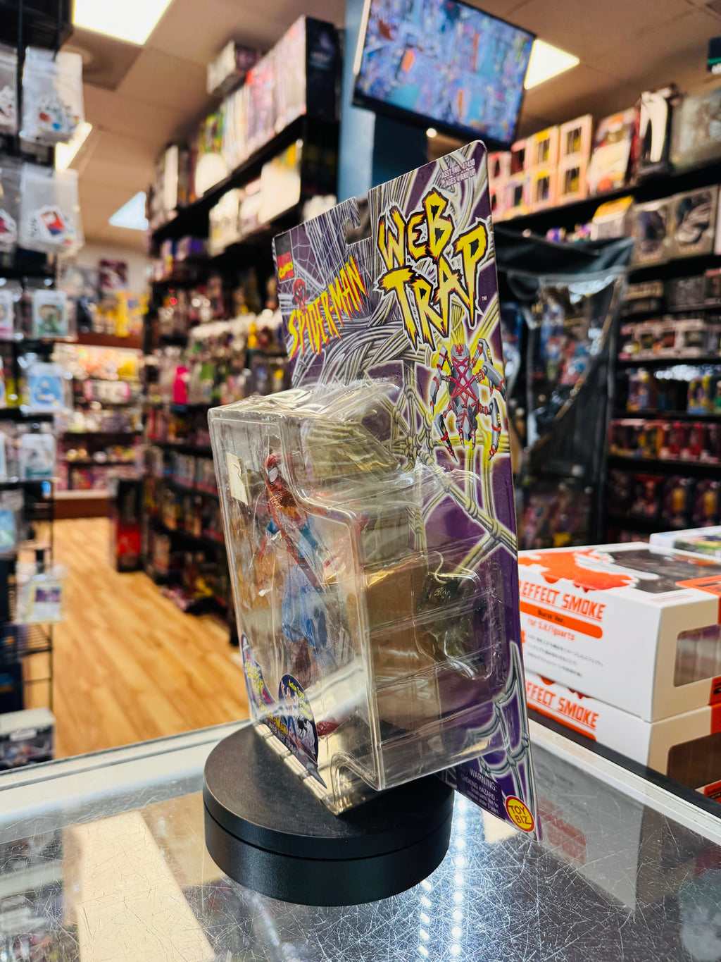 Web Trap Spider-Man (Vintage Marvel, Toybiz) *SEALED* product image 2, provided for visual reference and product detail
