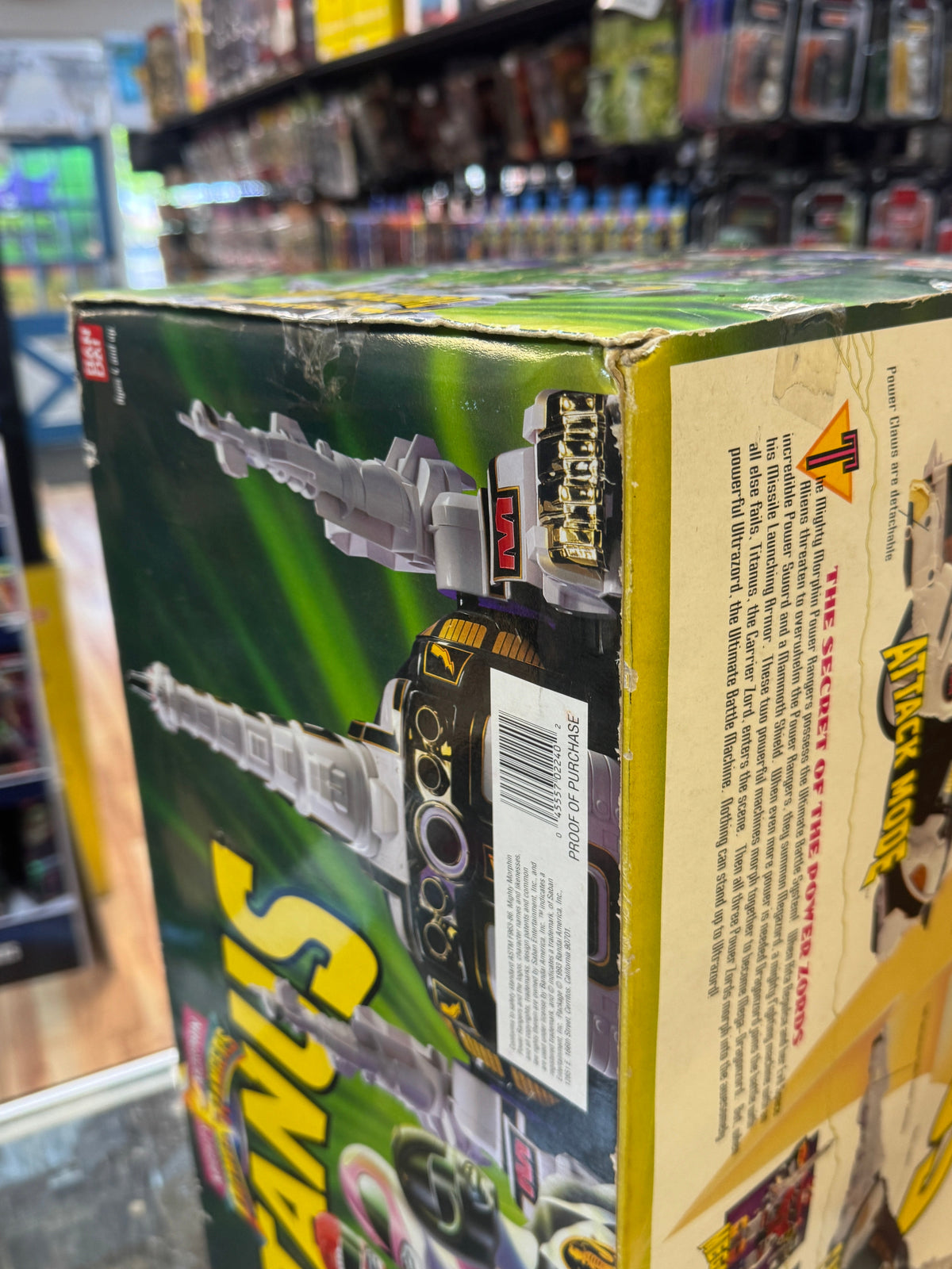Titanus Carrier Zord (Vintage MMPR Power Rangers, Bandai) NEW product image 6, provided for visual reference and product