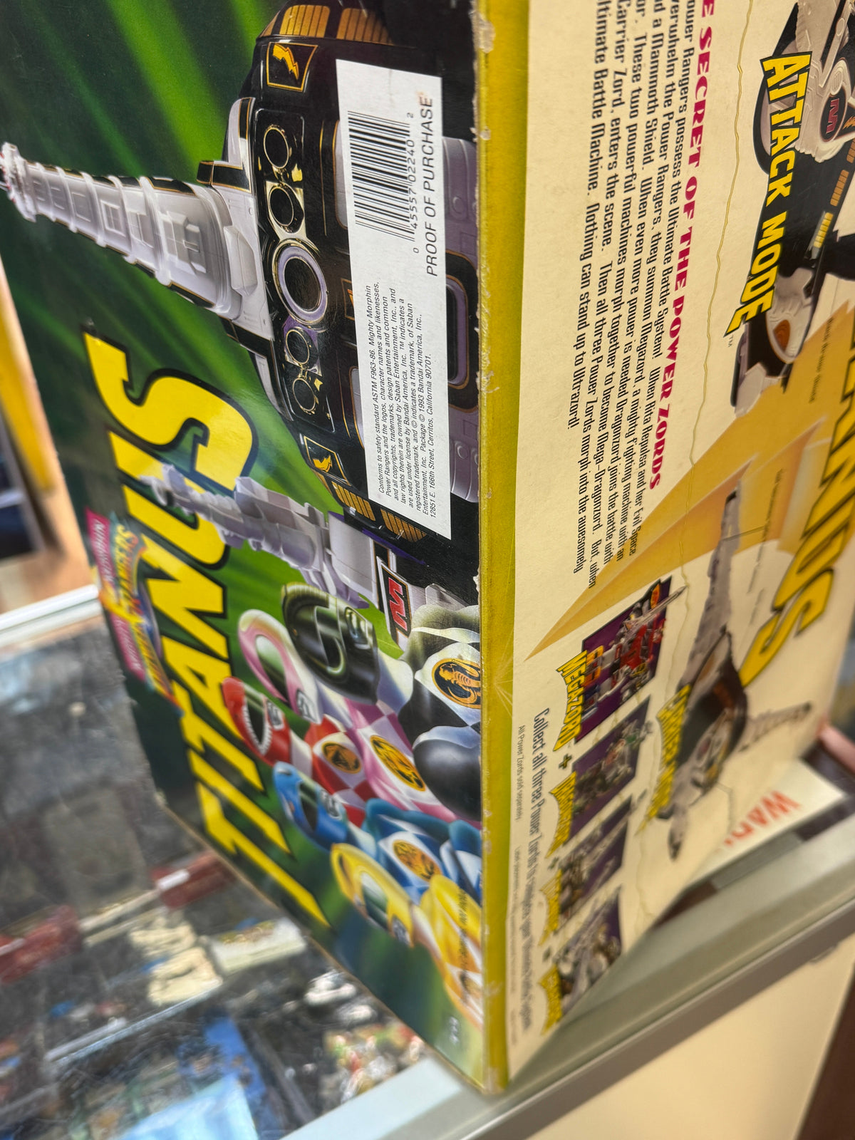 Titanus Carrier Zord (Vintage MMPR Power Rangers, Bandai) NEW product image 5, provided for visual reference and product