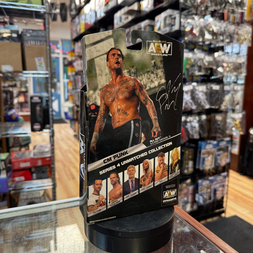 CM Punk #30 -Chase 1 of 5000- (AEW All Elite Wrestling, Jazwares) **SEALED** product image 3, provided for visual reference