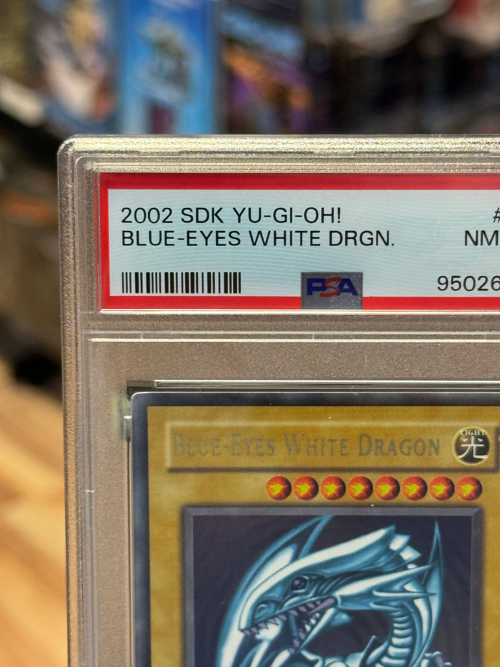 SDK-001 Blue Eyes White Dragon 2002 (Kazuki, Yu Gi Oh) ** PSA Graded 8 ** product image 10, provided for visual reference