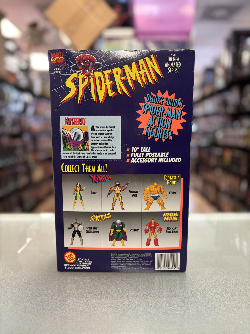 Mysterio 10” Deluxe Figure (Vintage Marvel Universe, Toybiz) product image 3, provided for visual reference and product
