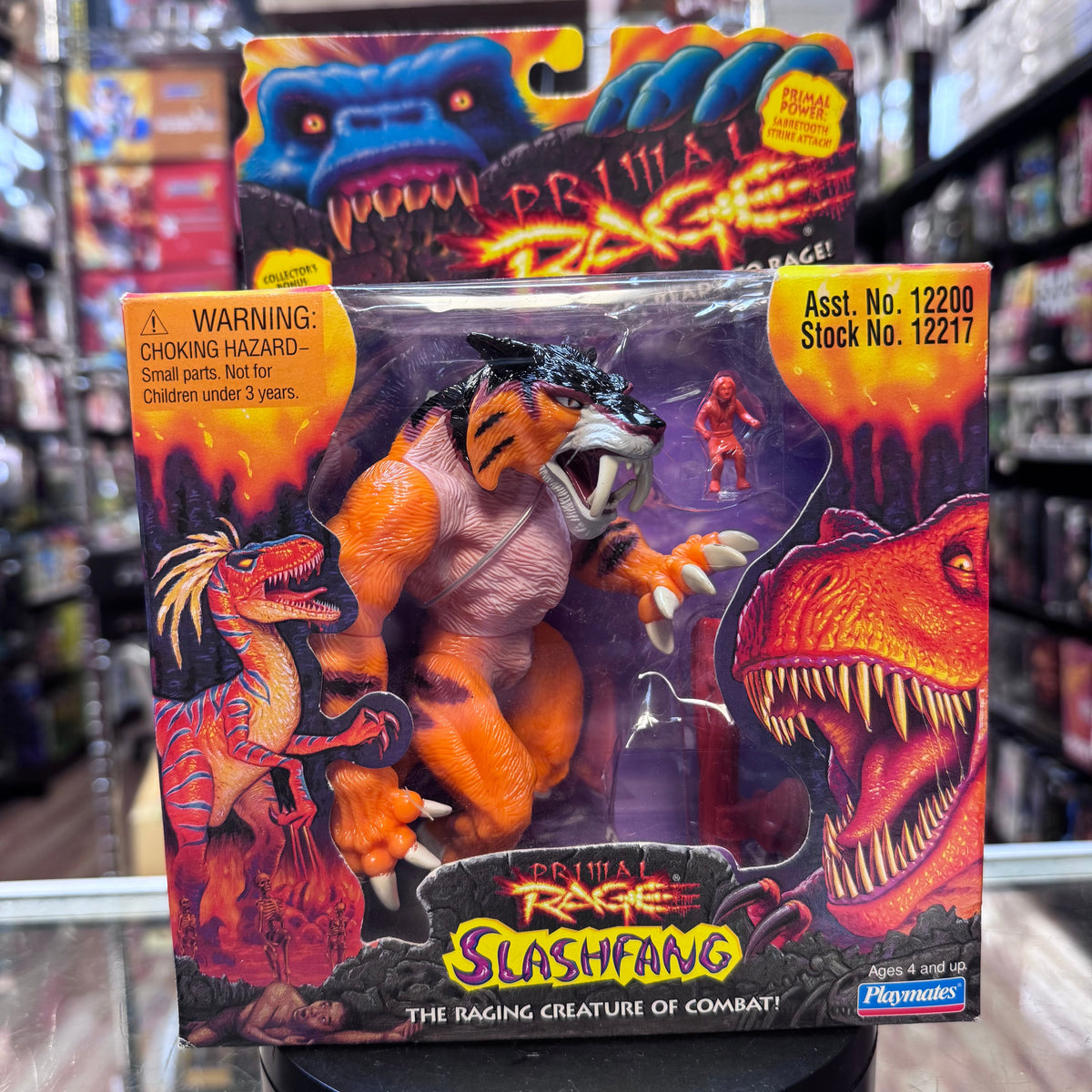 Slashfang 8139 (Vintage Primal Rage, Playmates) Sealed product image 2, provided for visual reference and product detail