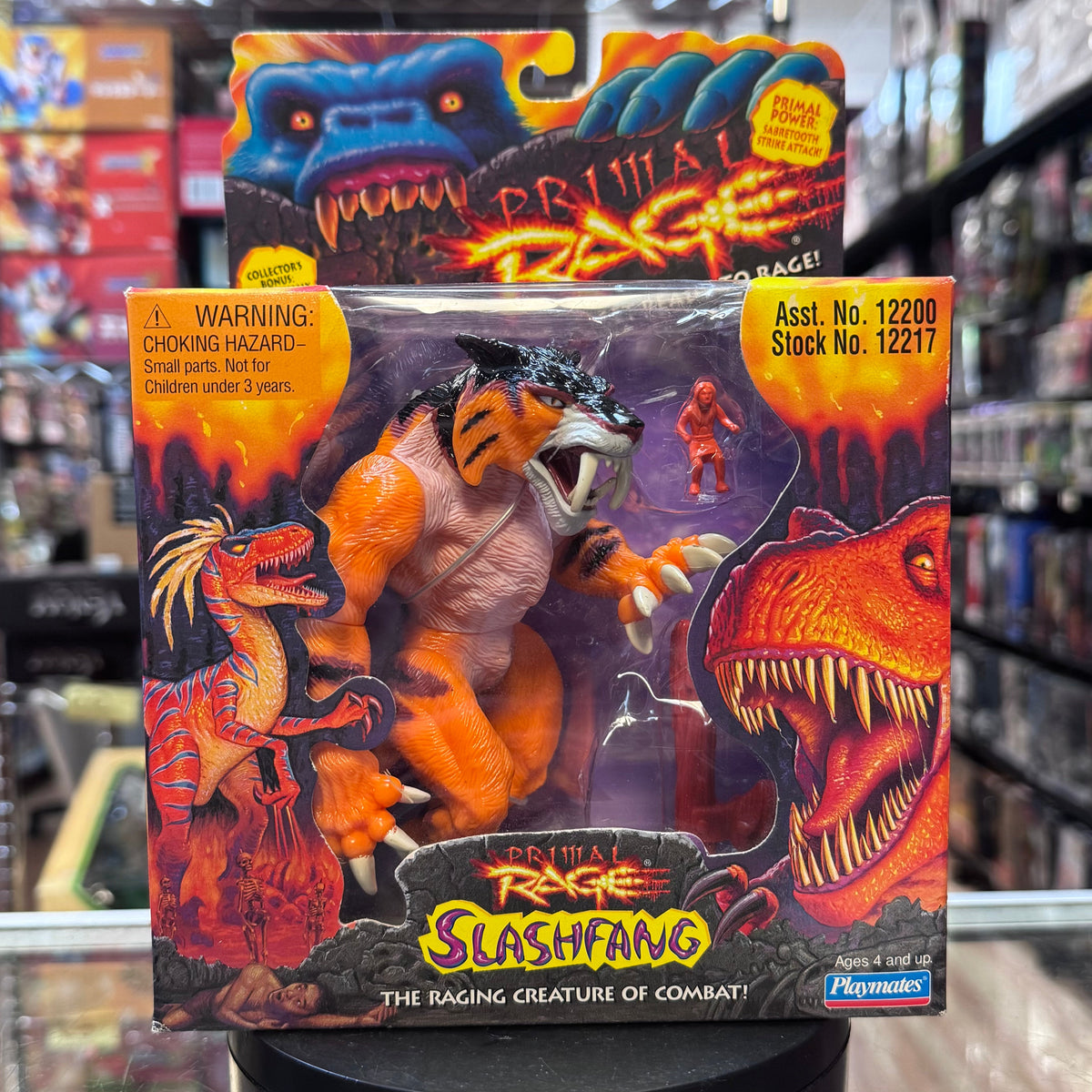 Slashfang 8139 (Vintage Primal Rage, Playmates) Sealed product image 4, provided for visual reference and product detail