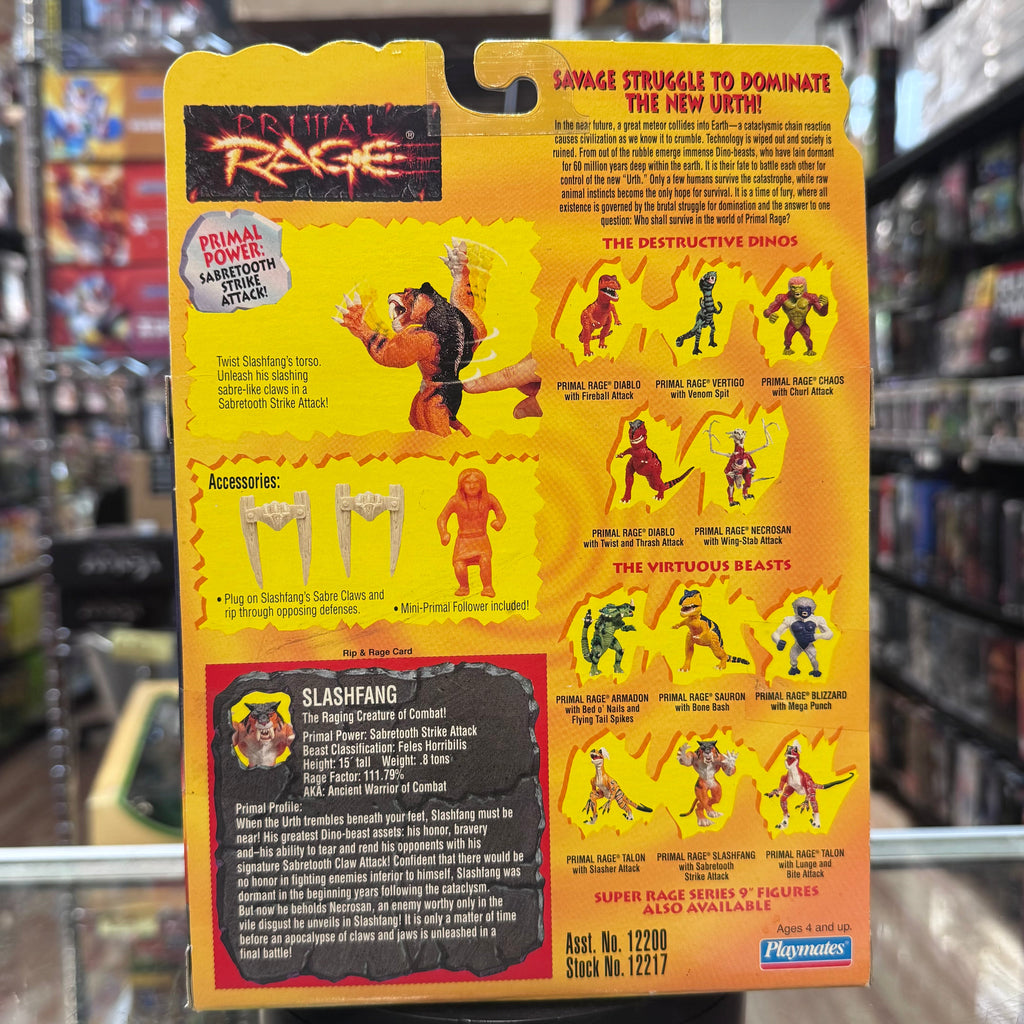 Slashfang 8139 (Vintage Primal Rage, Playmates) Sealed product image 11, provided for visual reference and product detail