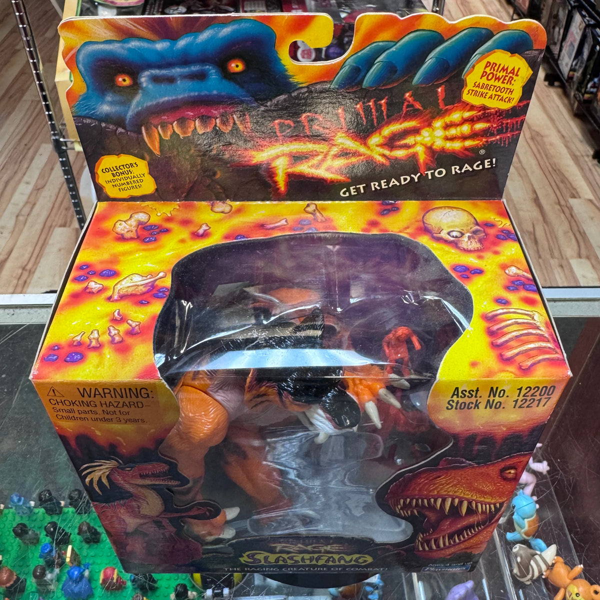 Slashfang 8139 (Vintage Primal Rage, Playmates) Sealed product image 17, provided for visual reference and product detail