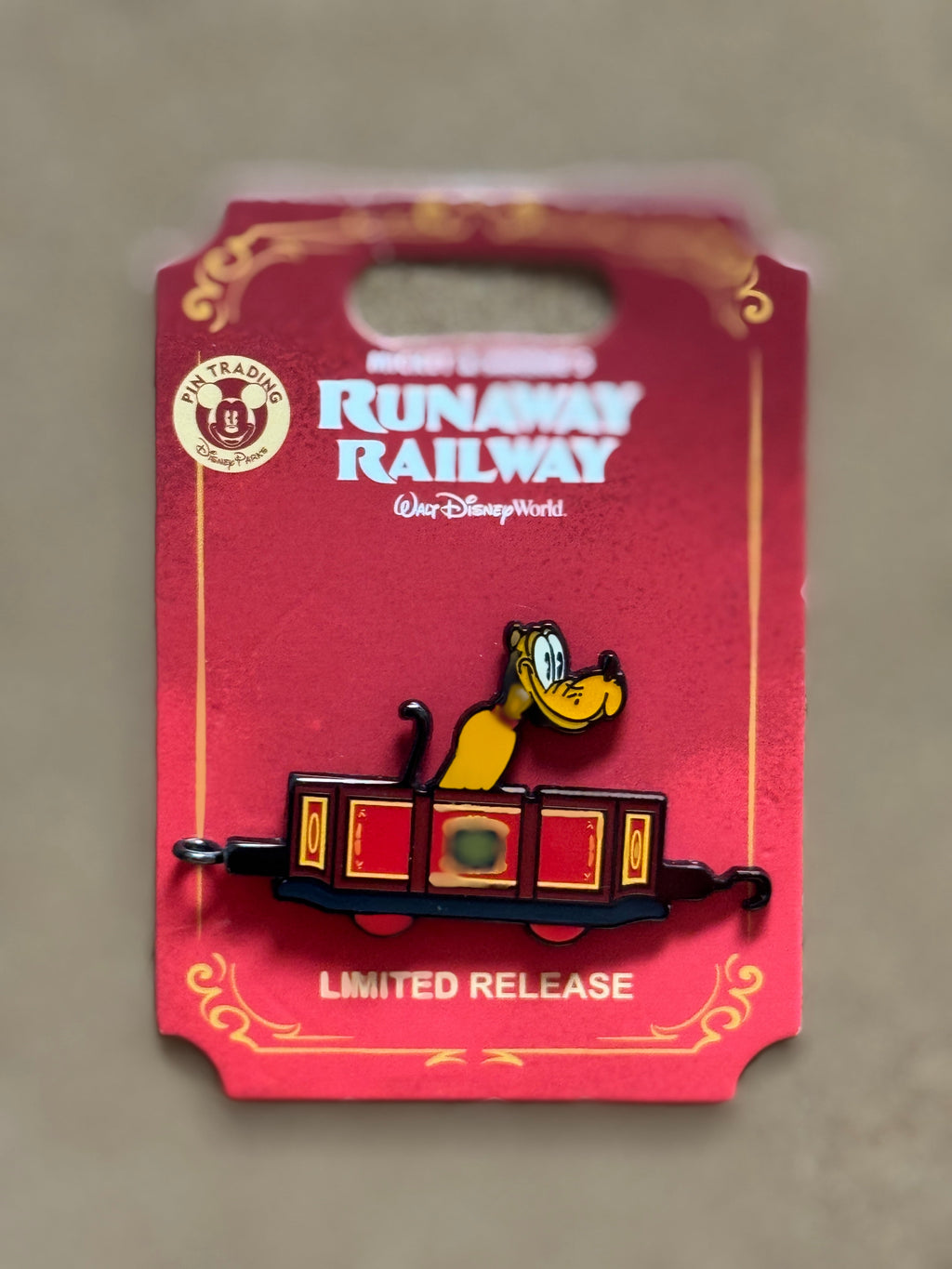 Runaway Railroad Pluto (Disney, Pin Traders) product image 1, provided for visual reference and product detail review
