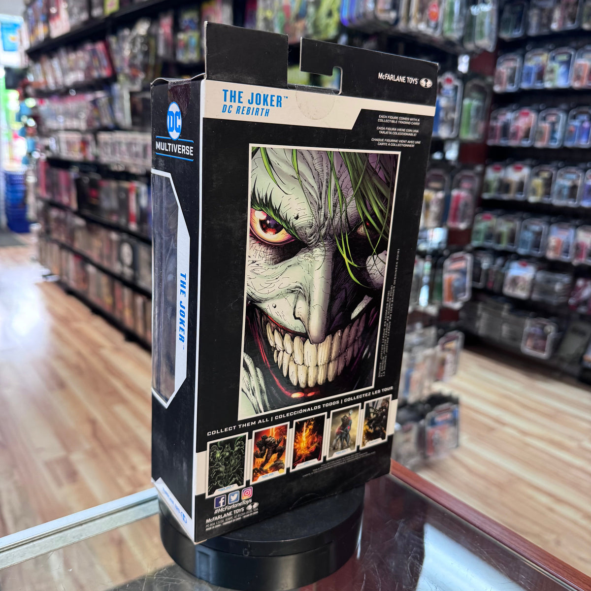 The Joker Rebirth 8208 (DC Comics Multiverse, McFarlane) Sealed product image 4, provided for visual reference and product