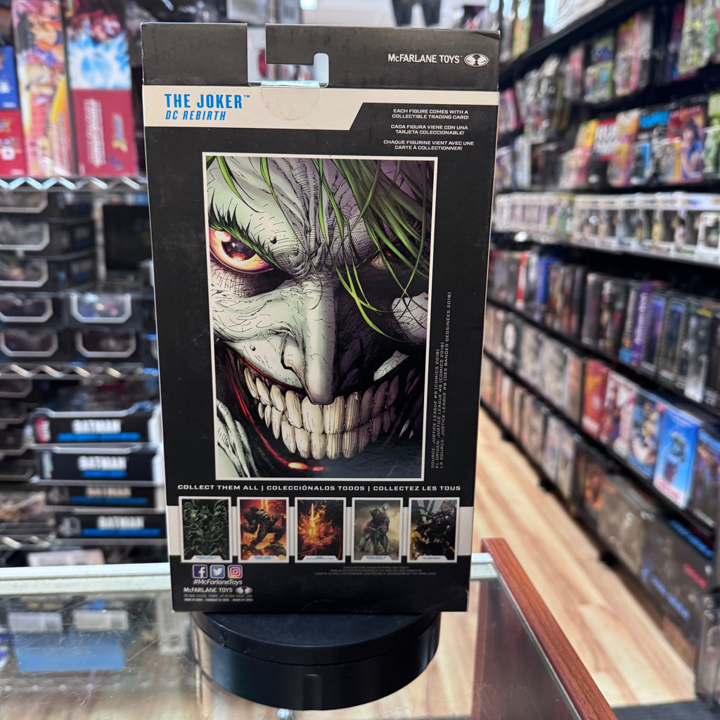 The Joker Rebirth 8208 (DC Comics Multiverse, McFarlane) Sealed product image 5, provided for visual reference and product
