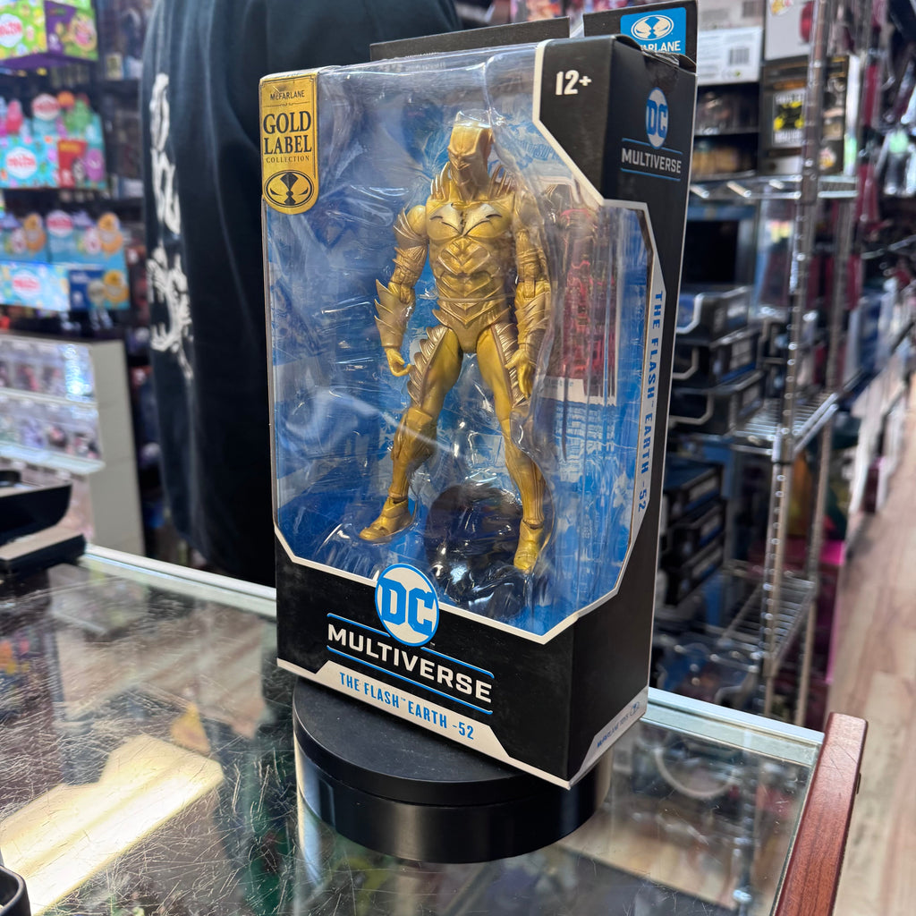 The Flash Earth 52 **Gold Label** 8215 (DC Comics Multiverse, McFarlane) Sealed product image 2, provided for visual