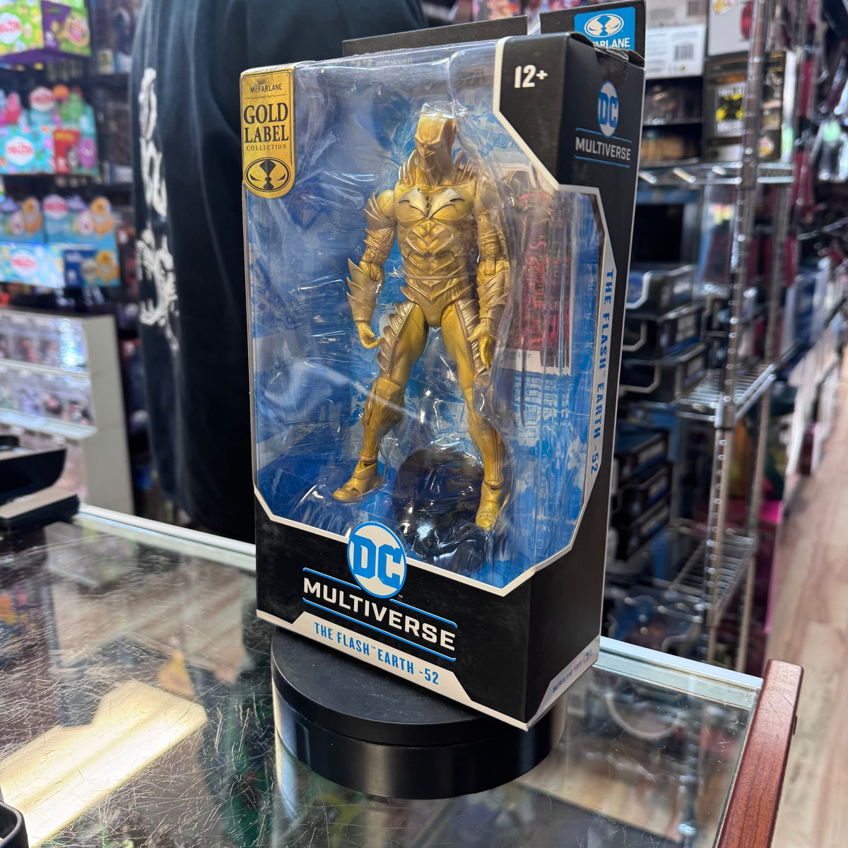 The Flash Earth 52 **Gold Label** 8215 (DC Comics Multiverse, McFarlane) Sealed product image 2, provided for visual
