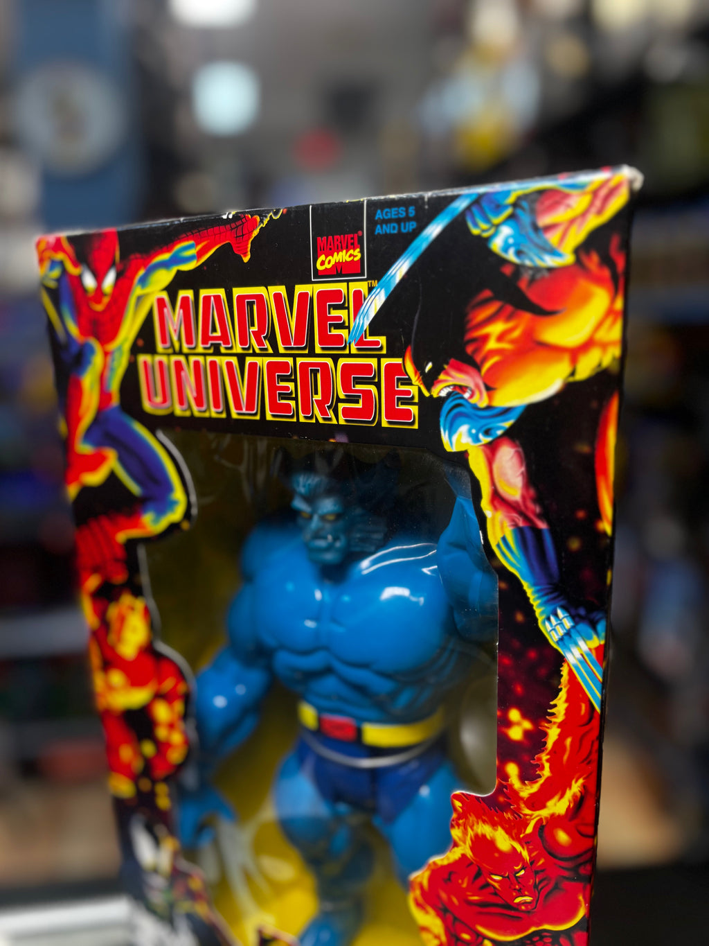 Deluxe Blue Beast 10" (Vintage Marvel Universe, Toybiz) SEALED product image 5, provided for visual reference and product