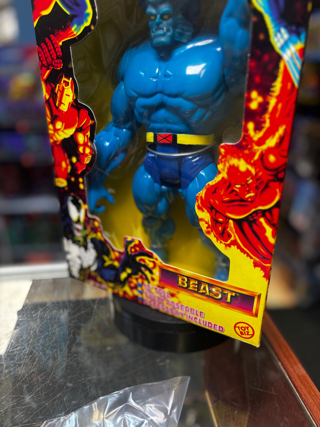 Deluxe Blue Beast 10" (Vintage Marvel Universe, Toybiz) SEALED product image 4, provided for visual reference and product