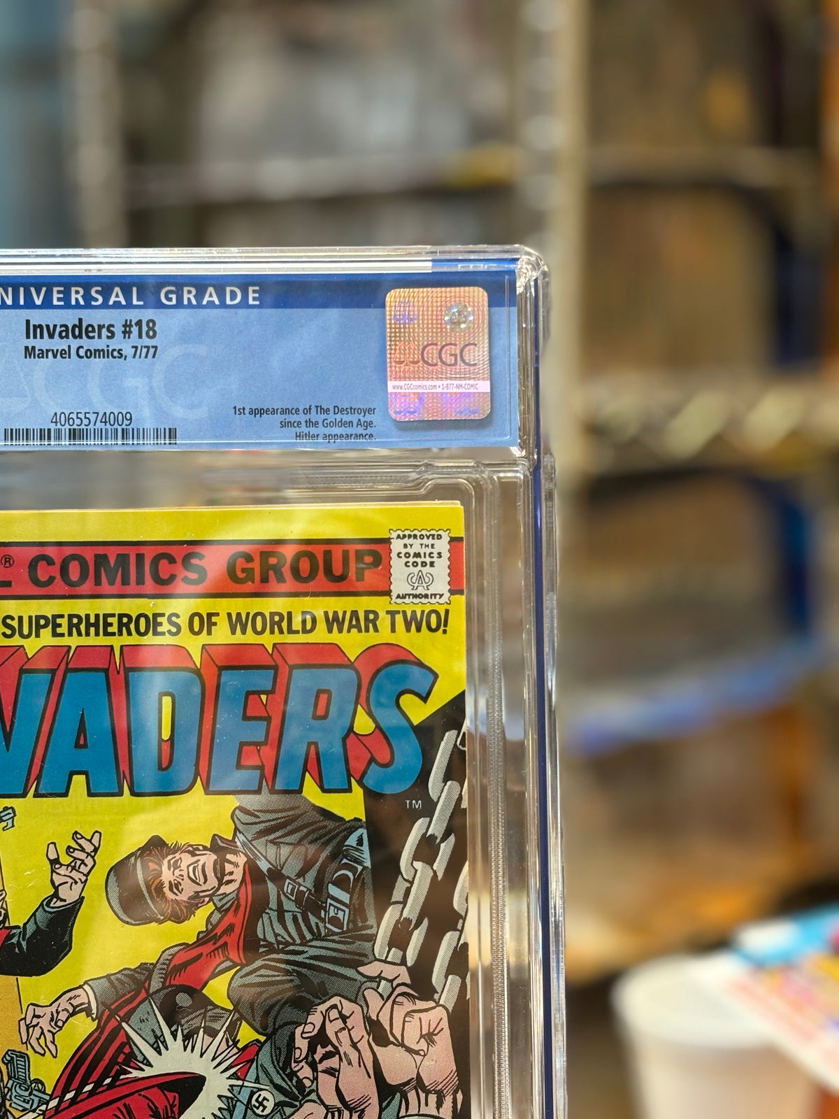 Invaders #18 (Marvel Comics, CGC Graded 9.6 WHITE) product image 3, provided for visual reference and product detail review