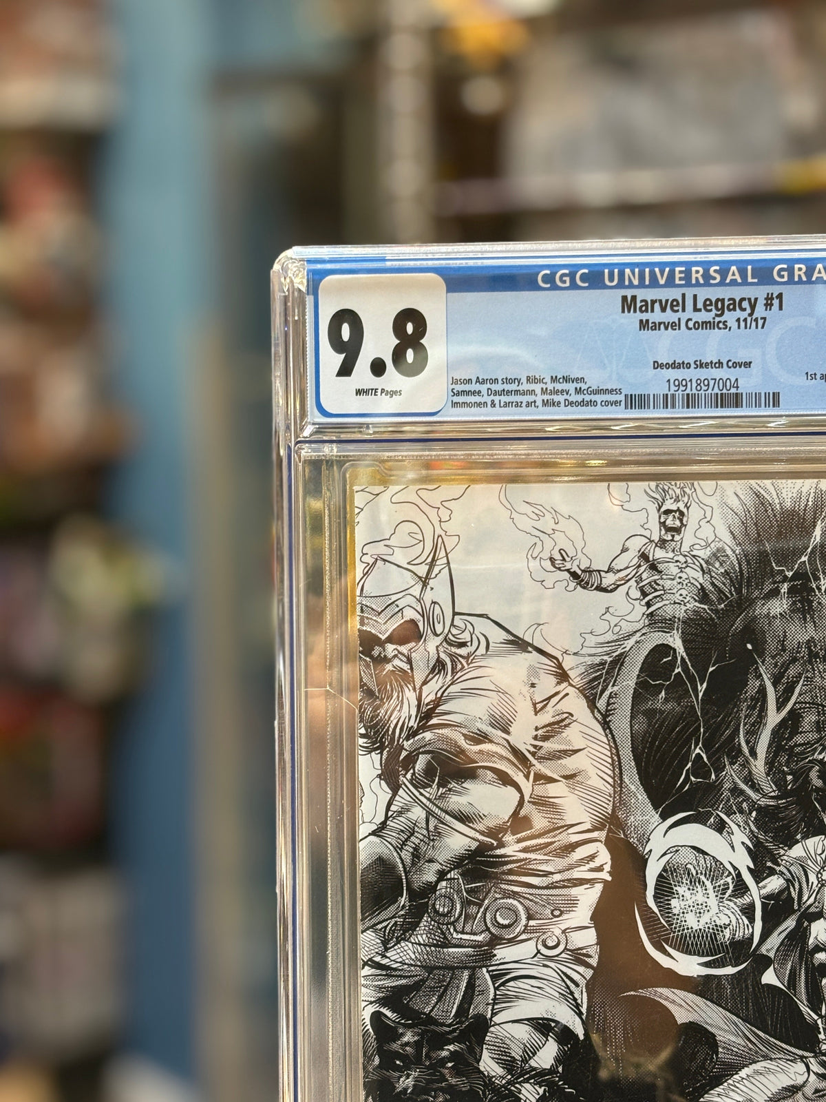 Marvel Legacy #1 (Marvel Comics, CGC Graded 9.8 WHITE) product image 2, provided for visual reference and product detail