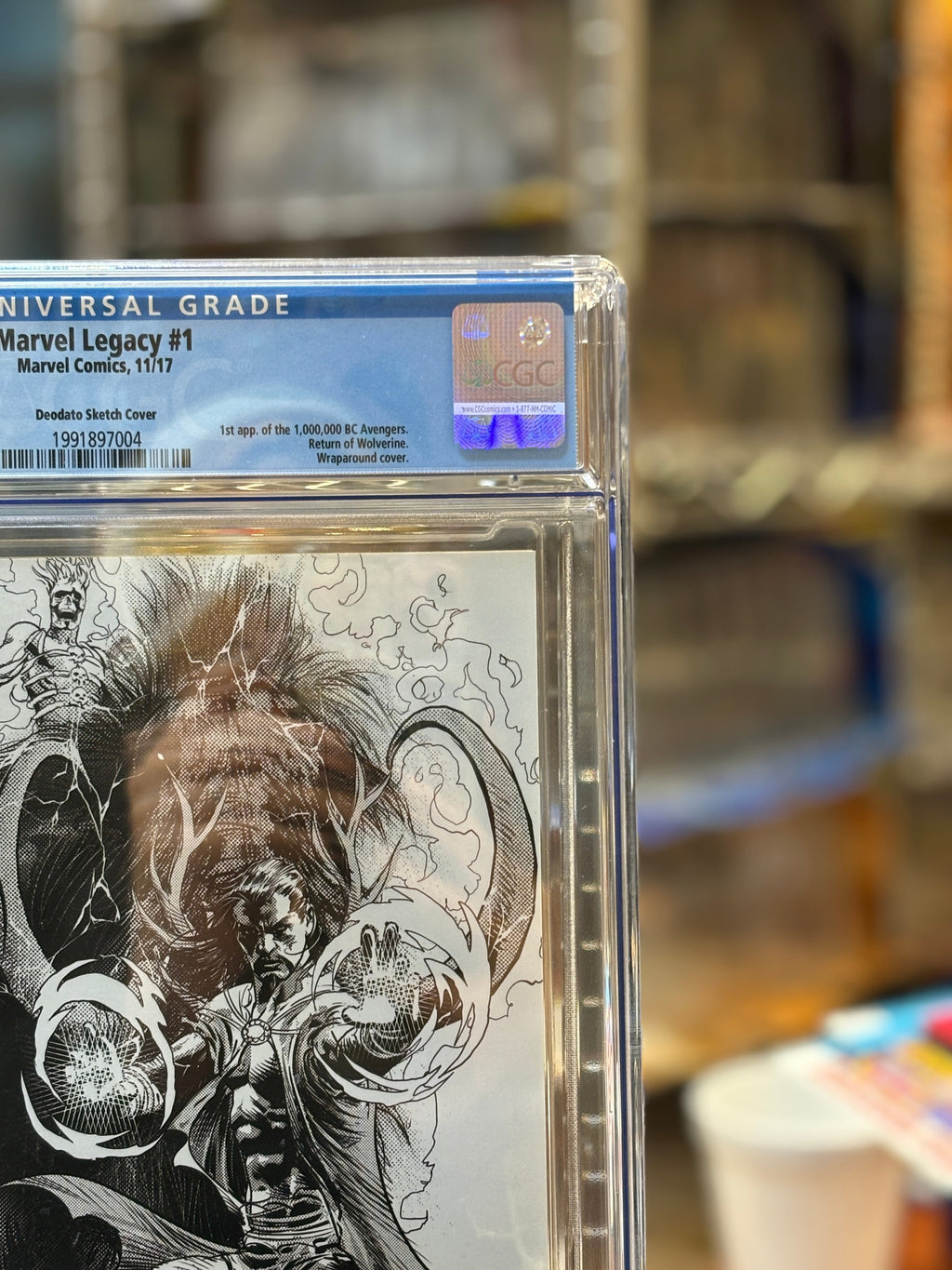 Marvel Legacy #1 (Marvel Comics, CGC Graded 9.8 WHITE) product image 3, provided for visual reference and product detail