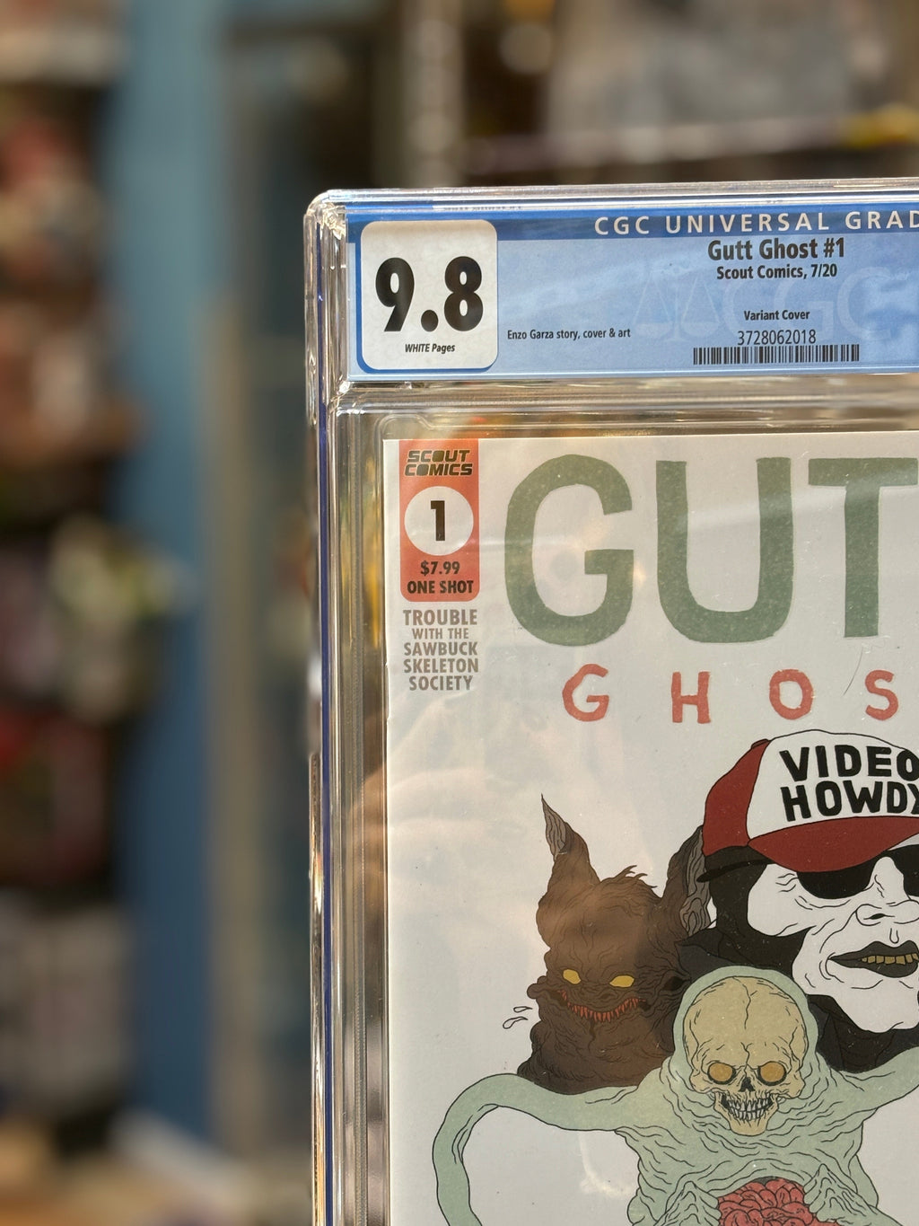 Gutt Ghost #1 (Scout Comics, CGC Graded 9.8 WHITE) product image 2, provided for visual reference and product detail review