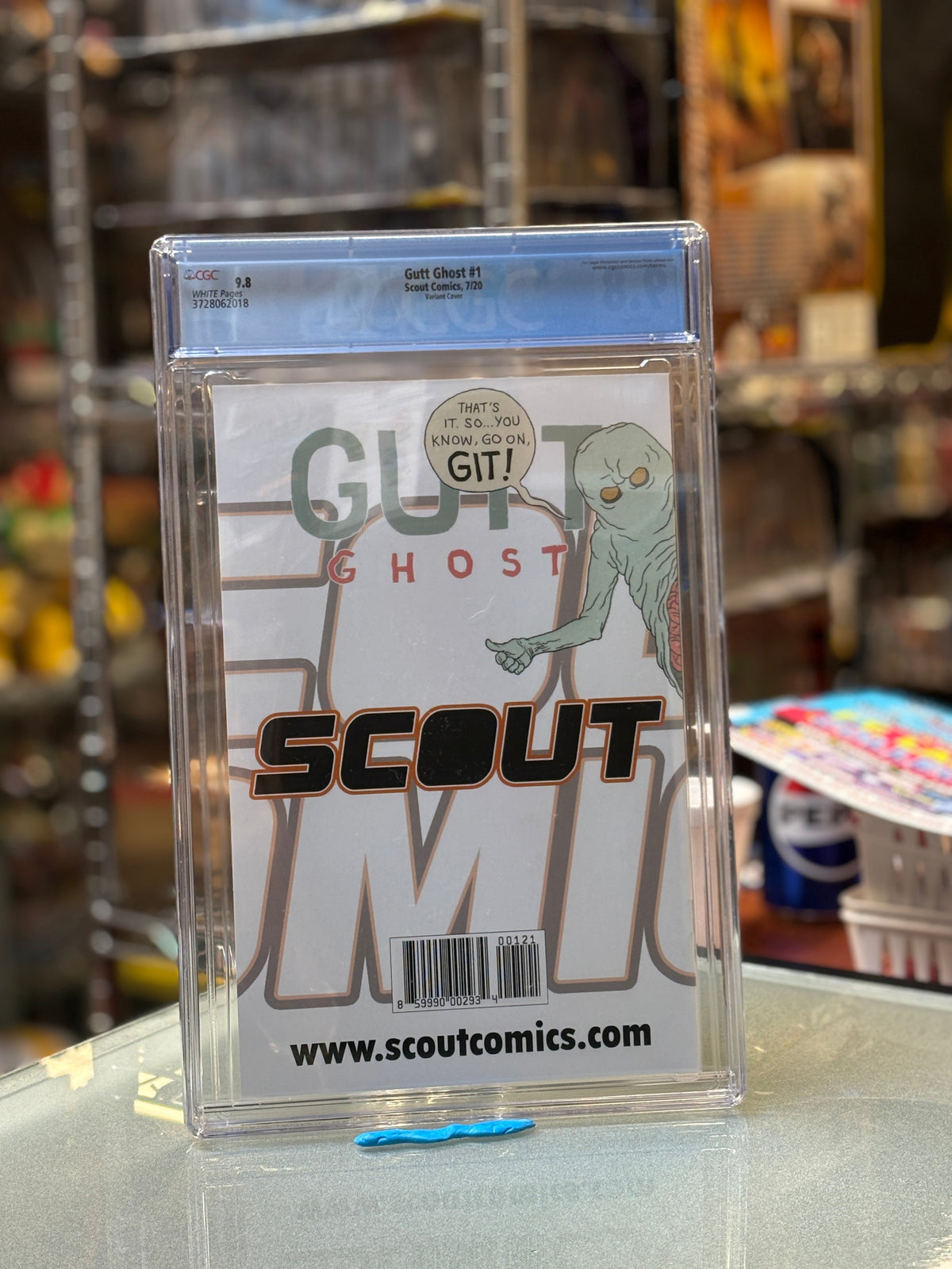 Gutt Ghost #1 (Scout Comics, CGC Graded 9.8 WHITE) product image 6, provided for visual reference and product detail review