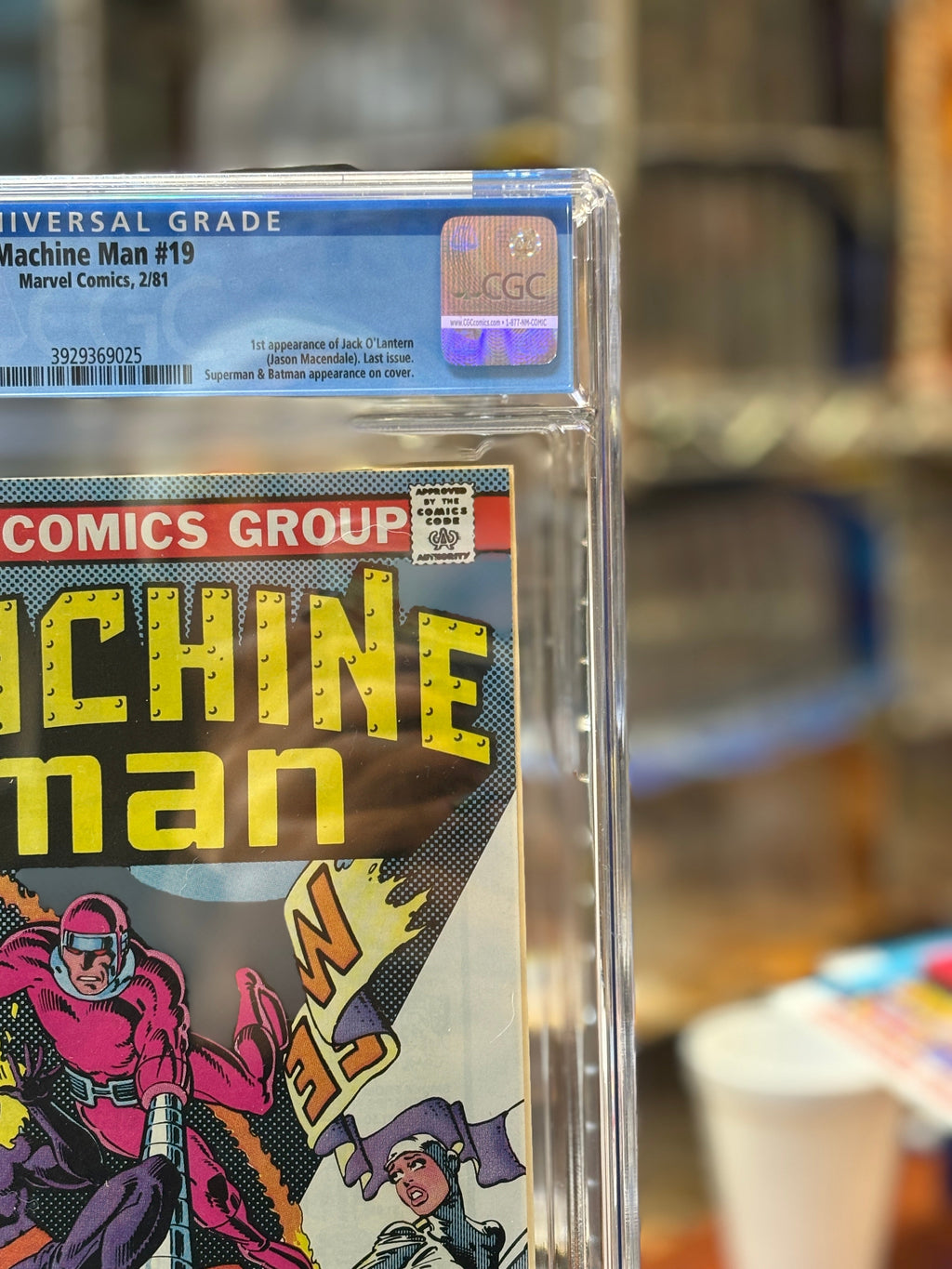 Machine Man #19 (Marvel Comics, CGC Graded 9.6 WHITE) product image 3, provided for visual reference and product detail